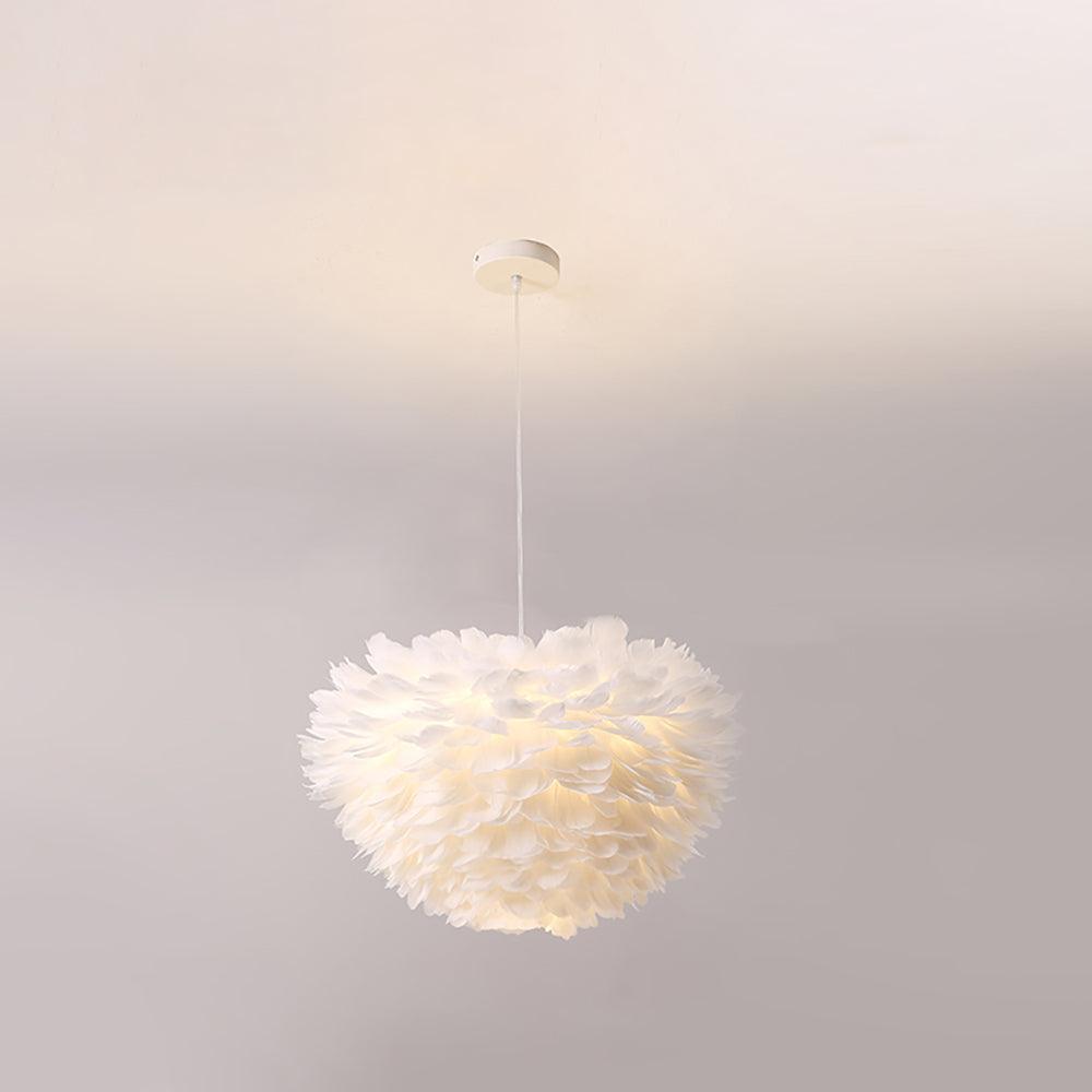 Goose Lampe suspendue à plumes