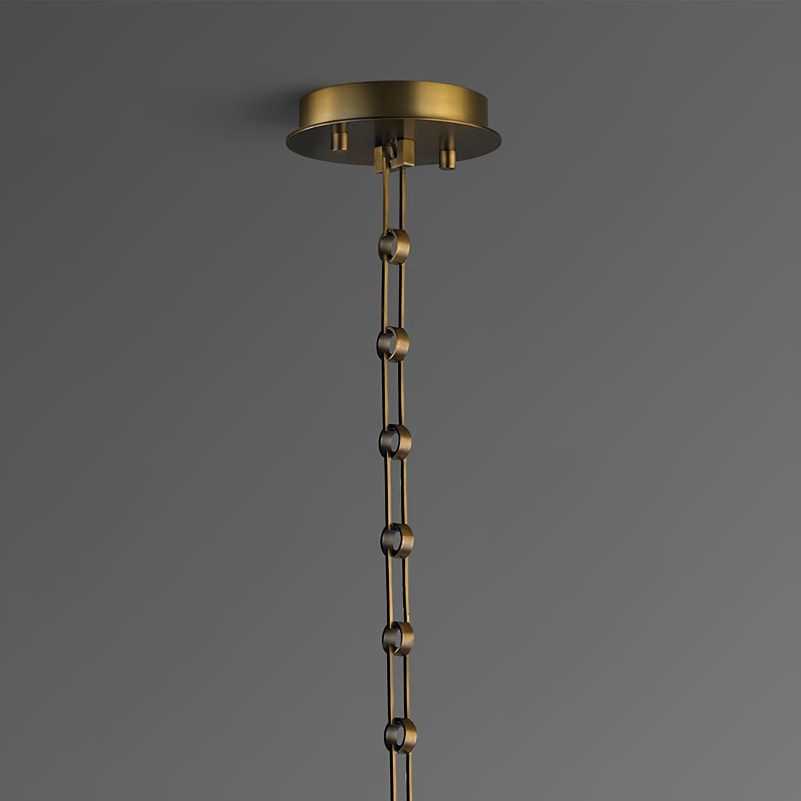 Zevira Suspension glamour en laiton et cristal