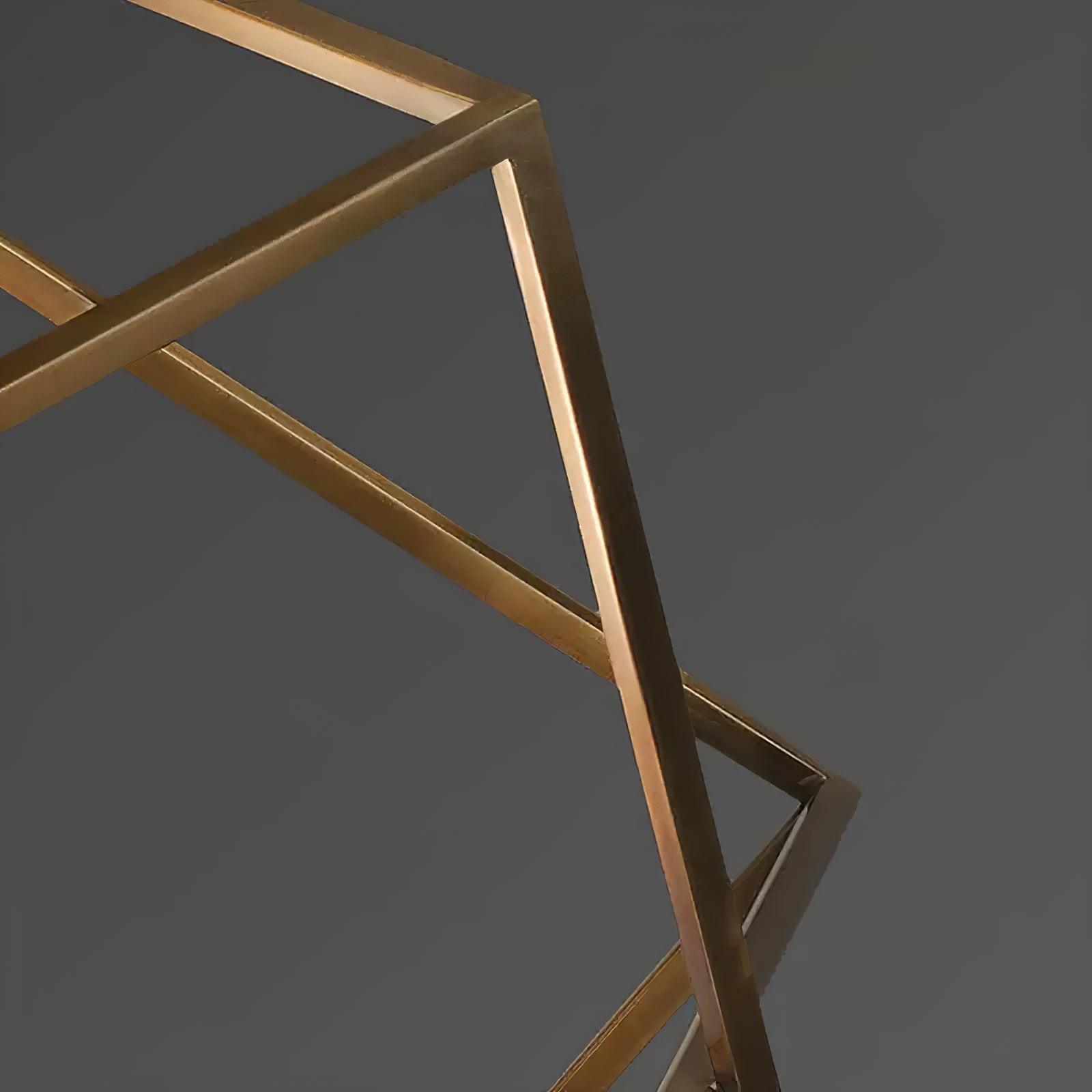 Zevira Suspension glamour en laiton et cristal
