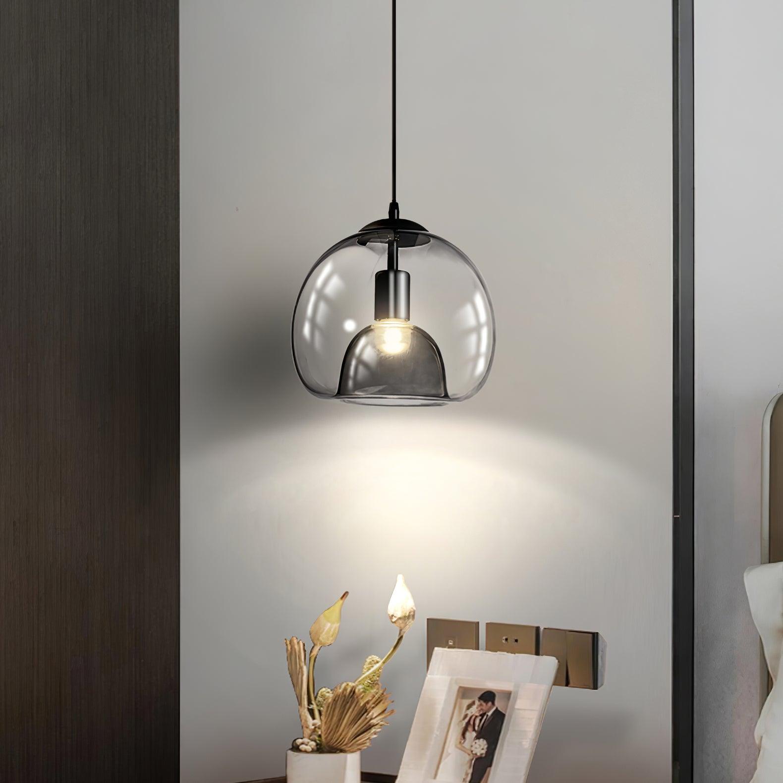 Zelirila Nordic Art Pearl Glass Pendant Lamp