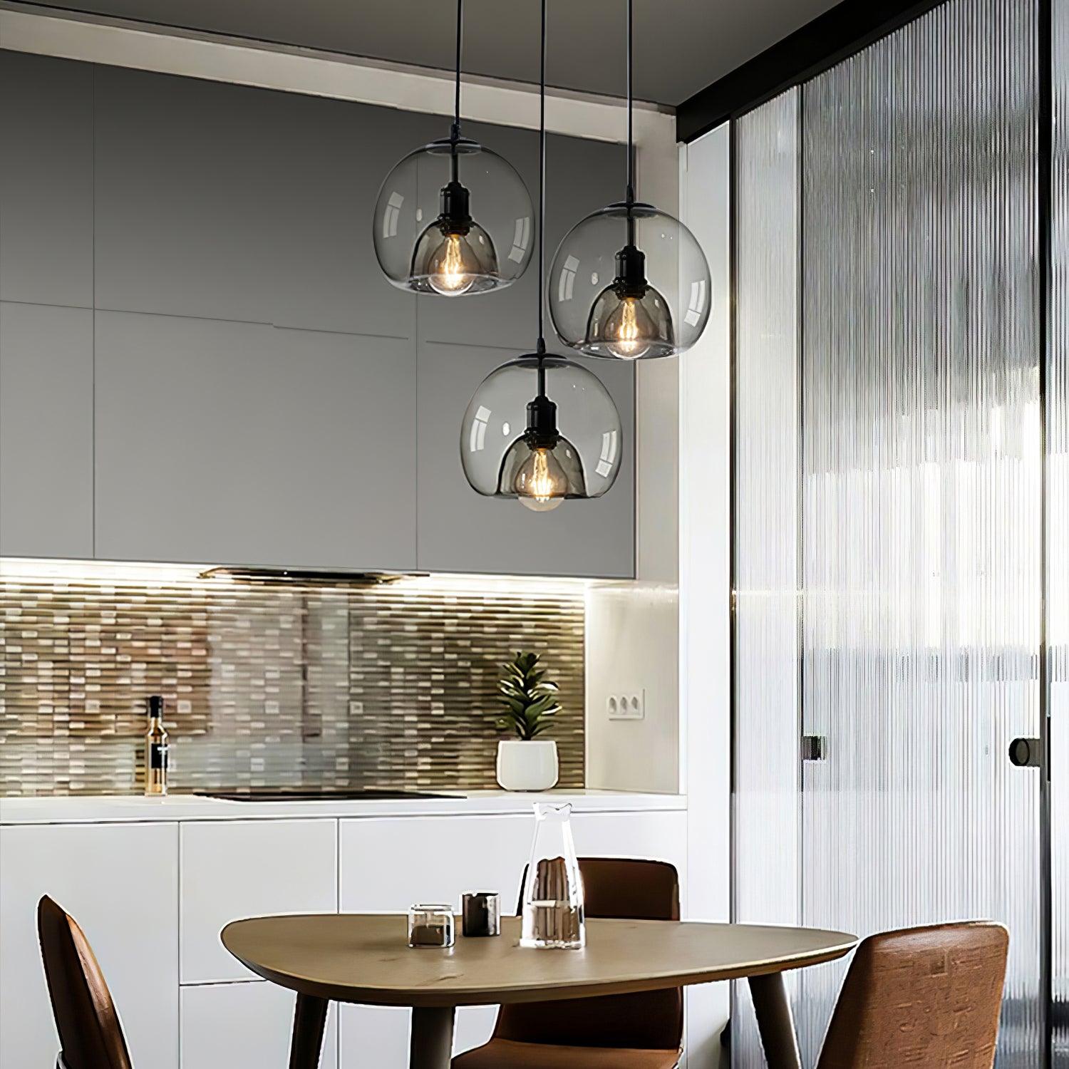 Zelirila Nordic Art Pearl Glass Pendant Lamp