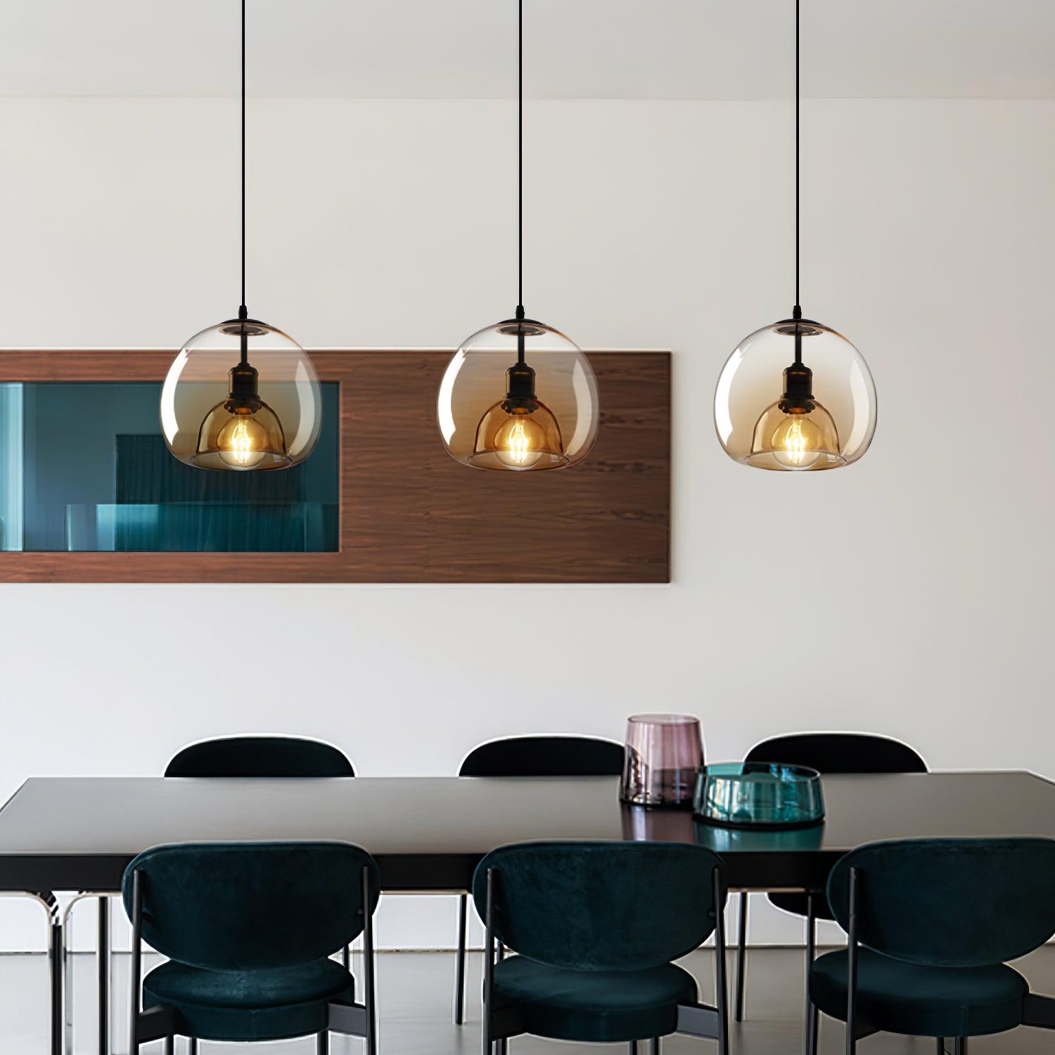 Zelirila Nordic Art Pearl Glass Pendant Lamp