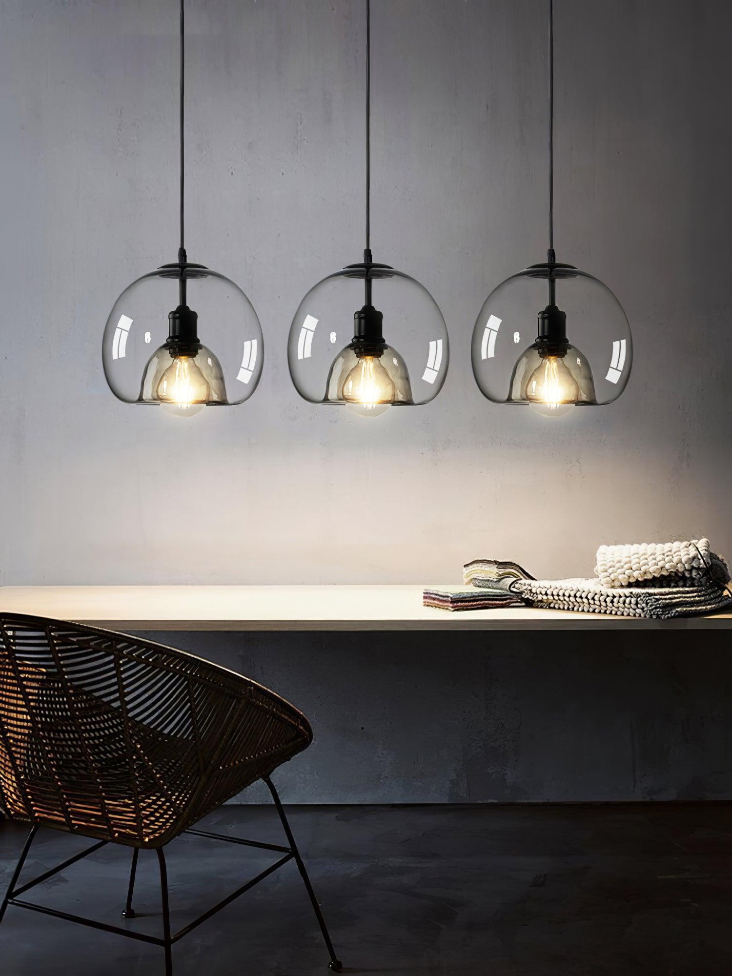 Zelirila Nordic Art Pearl Glass Pendant Lamp