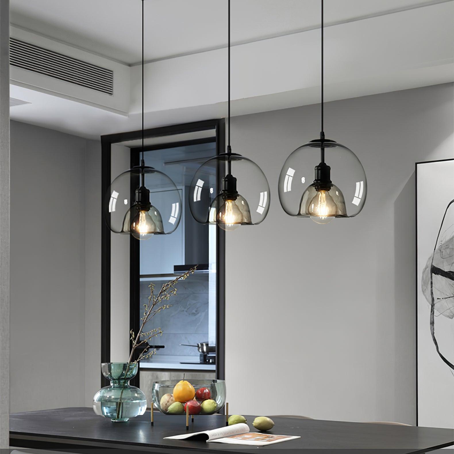 Zelirila Nordic Art Pearl Glass Pendant Lamp
