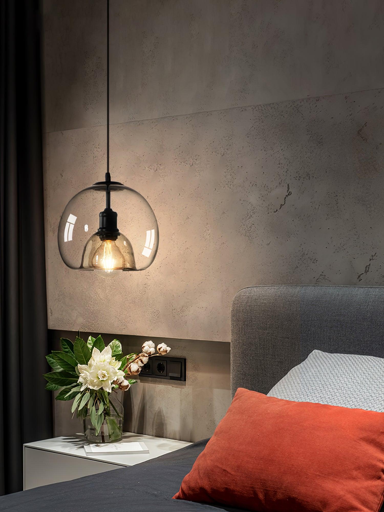 Zelirila Nordic Art Pearl Glass Pendant Lamp