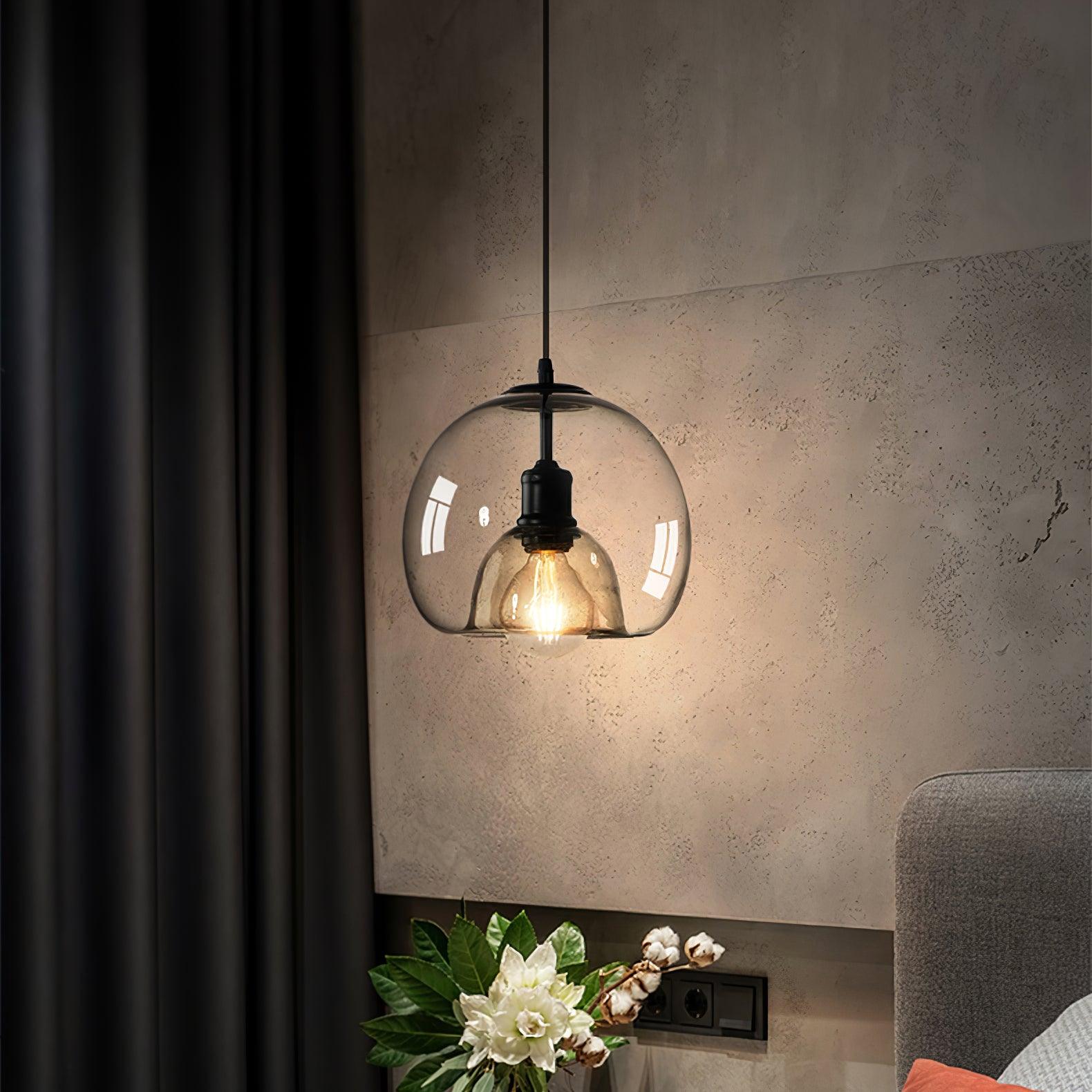 Zelirila Nordic Art Pearl Glass Pendant Lamp