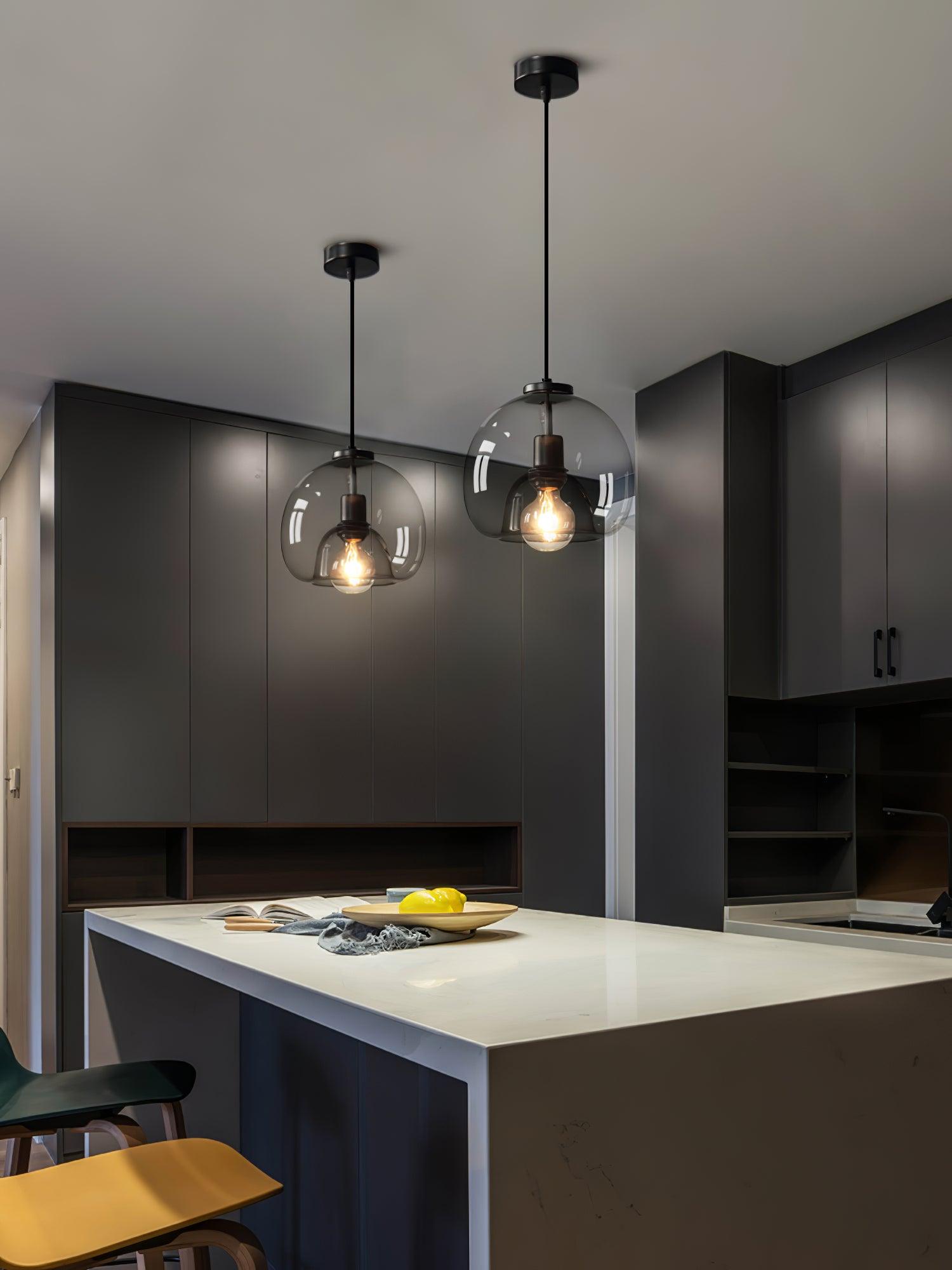Zelirila Nordic Art Pearl Glass Pendant Lamp