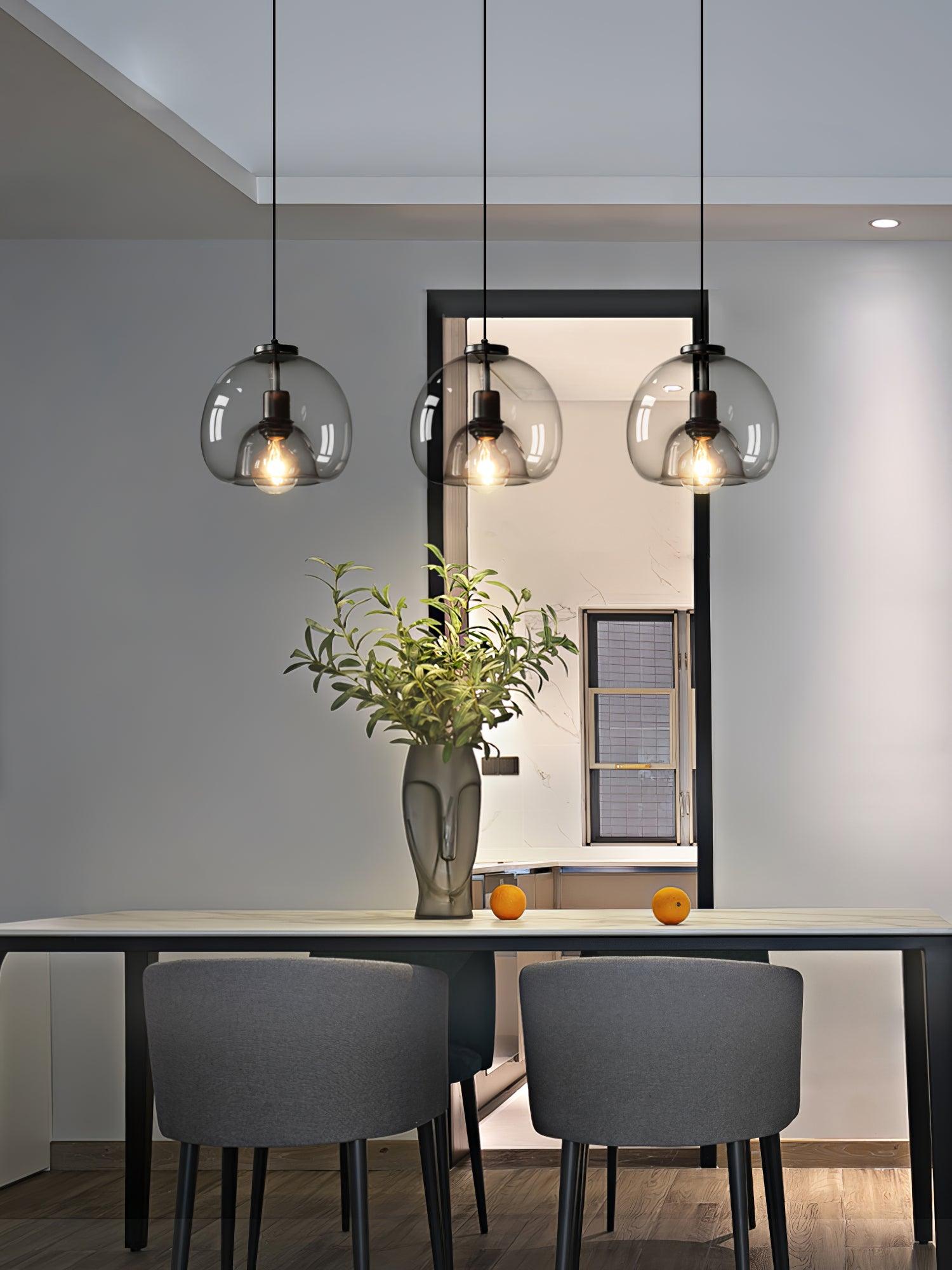 Zelirila Nordic Art Pearl Glass Pendant Lamp