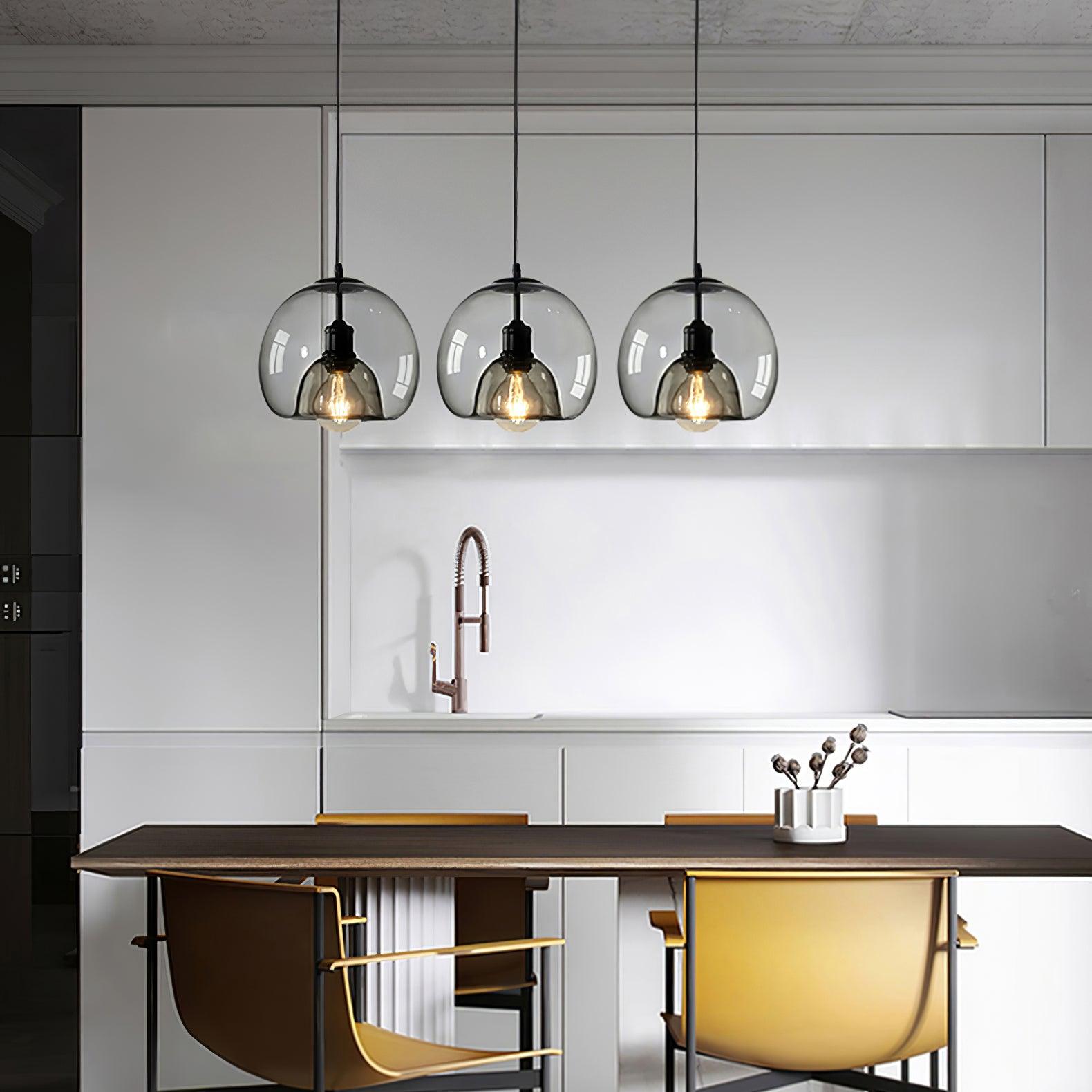 Zelirila Nordic Art Pearl Glass Pendant Lamp