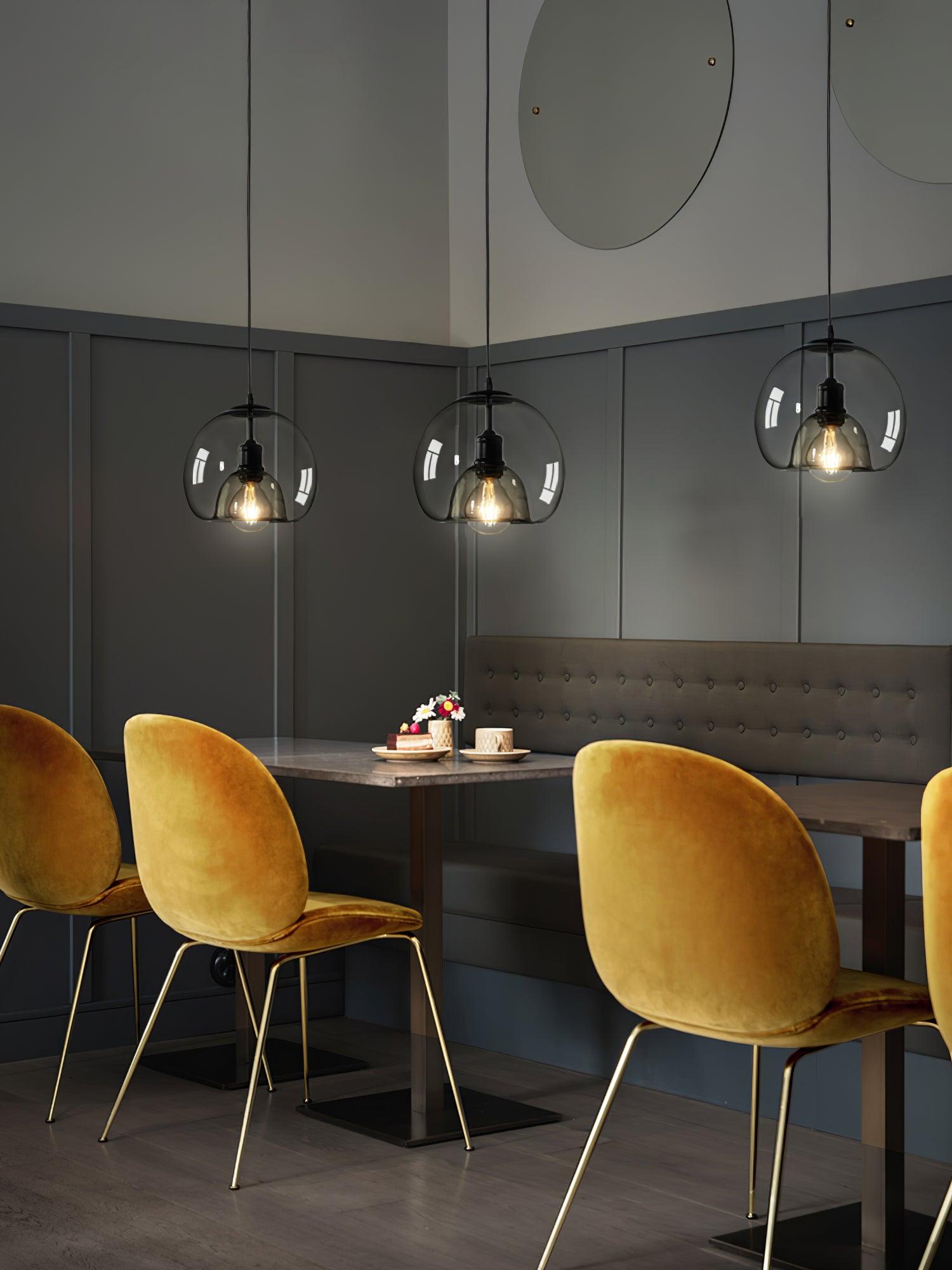 Zelirila Nordic Art Pearl Glass Pendant Lamp