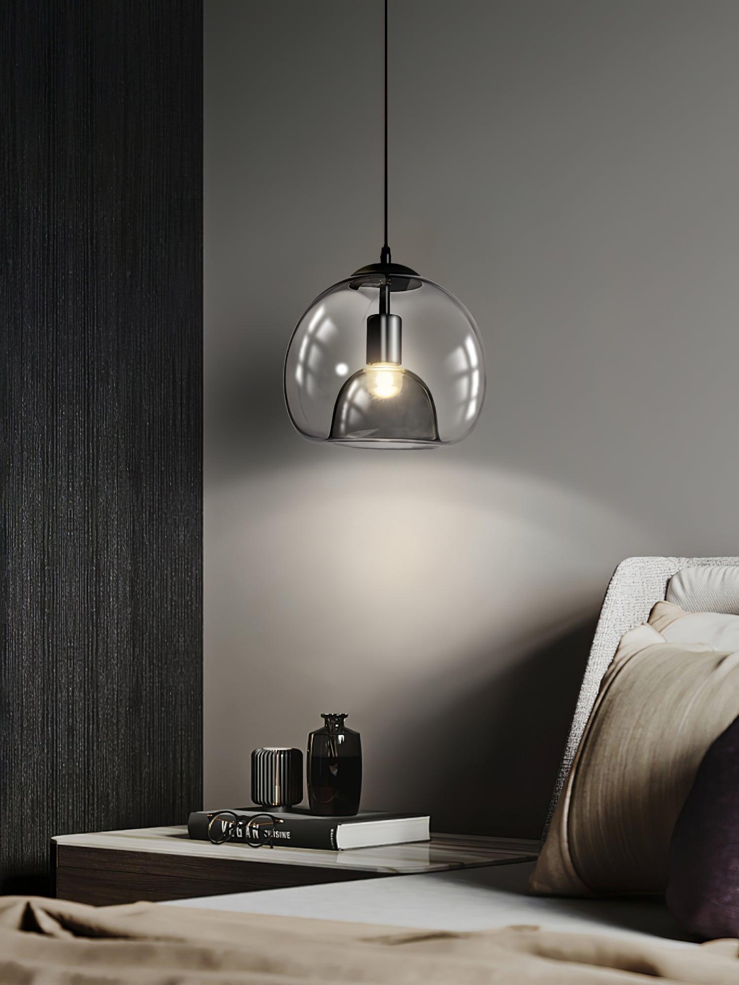 Zelirila Nordic Art Pearl Glass Pendant Lamp