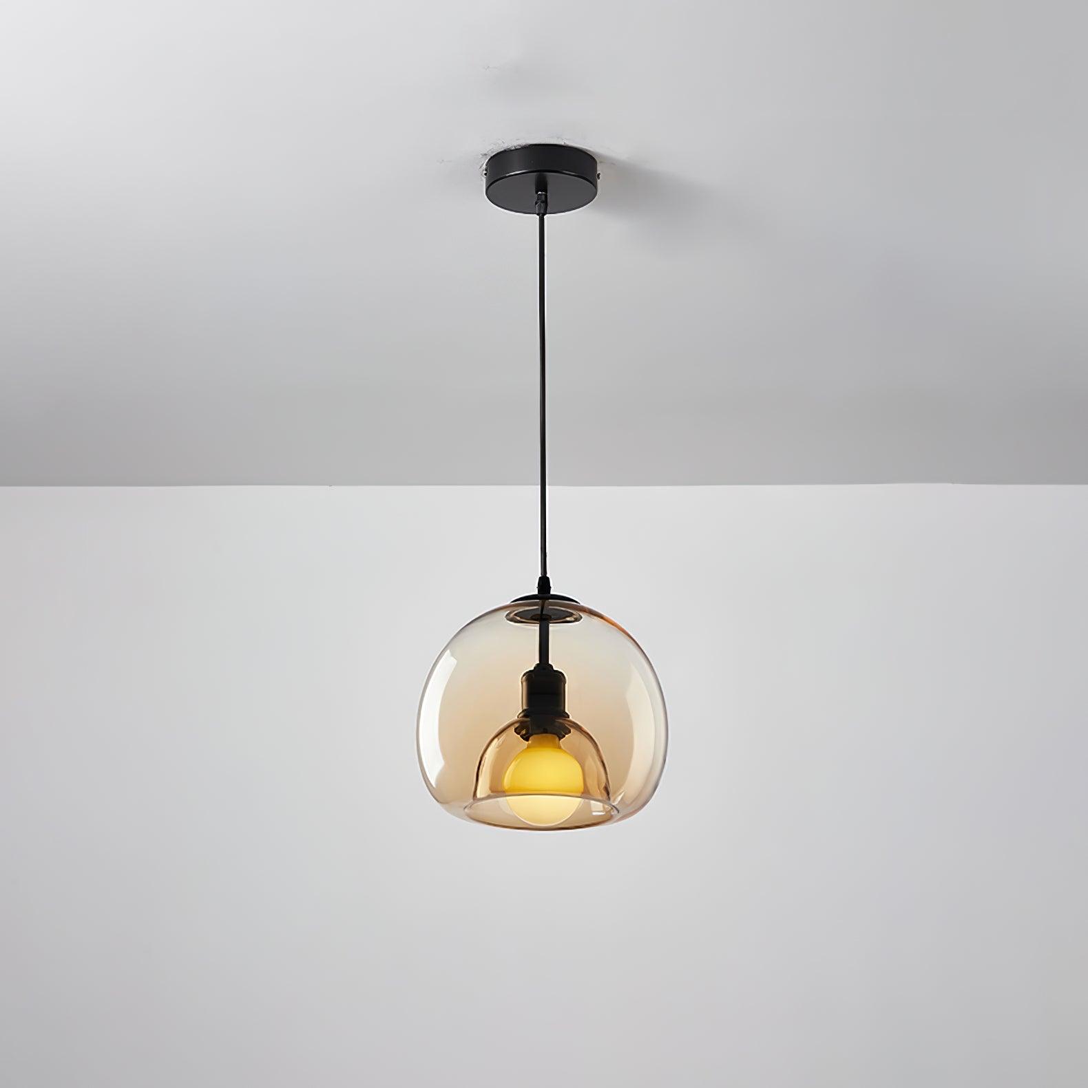 Zelirila Nordic Art Pearl Glass Pendant Lamp