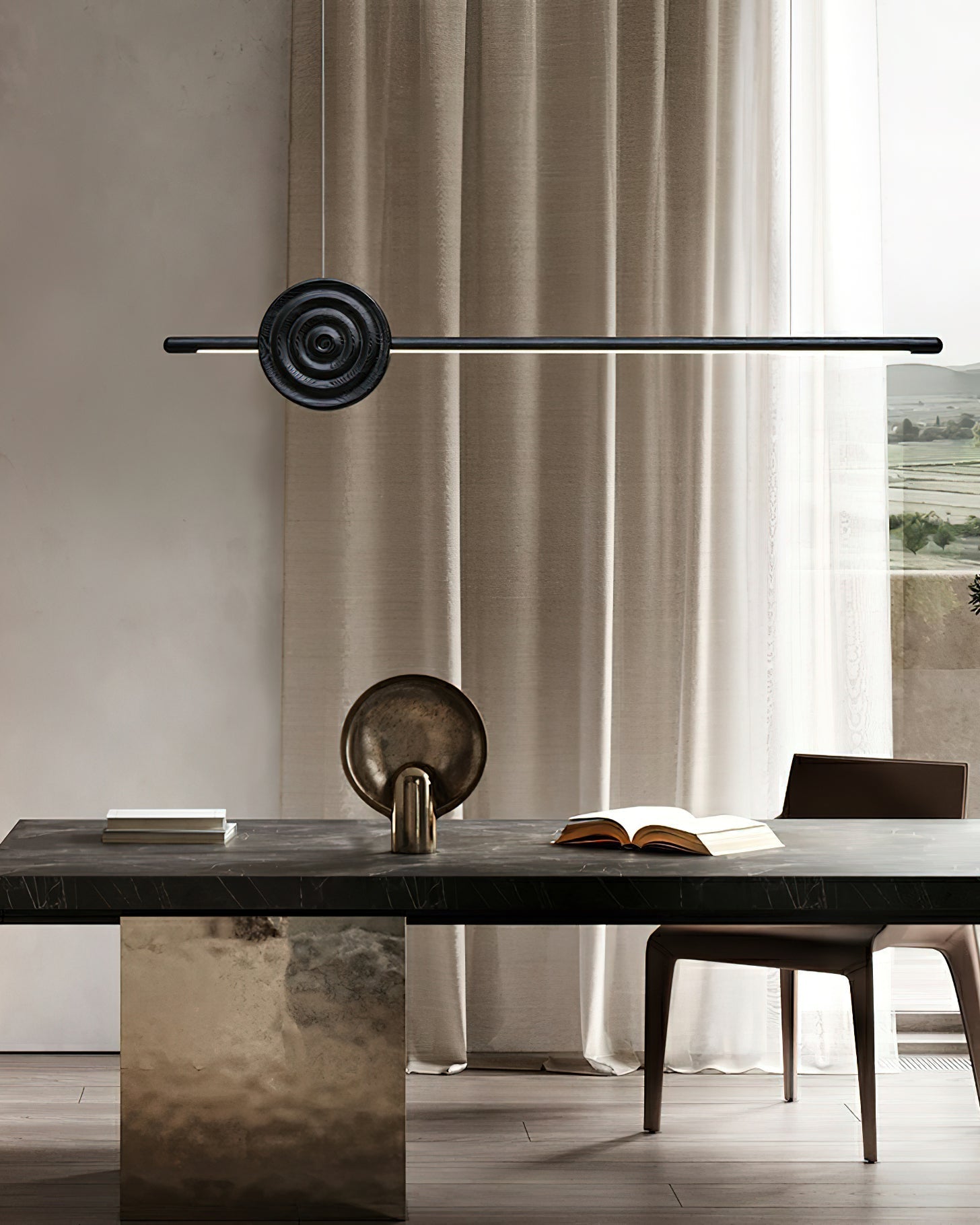 Aurora Lustre Erhu Bois