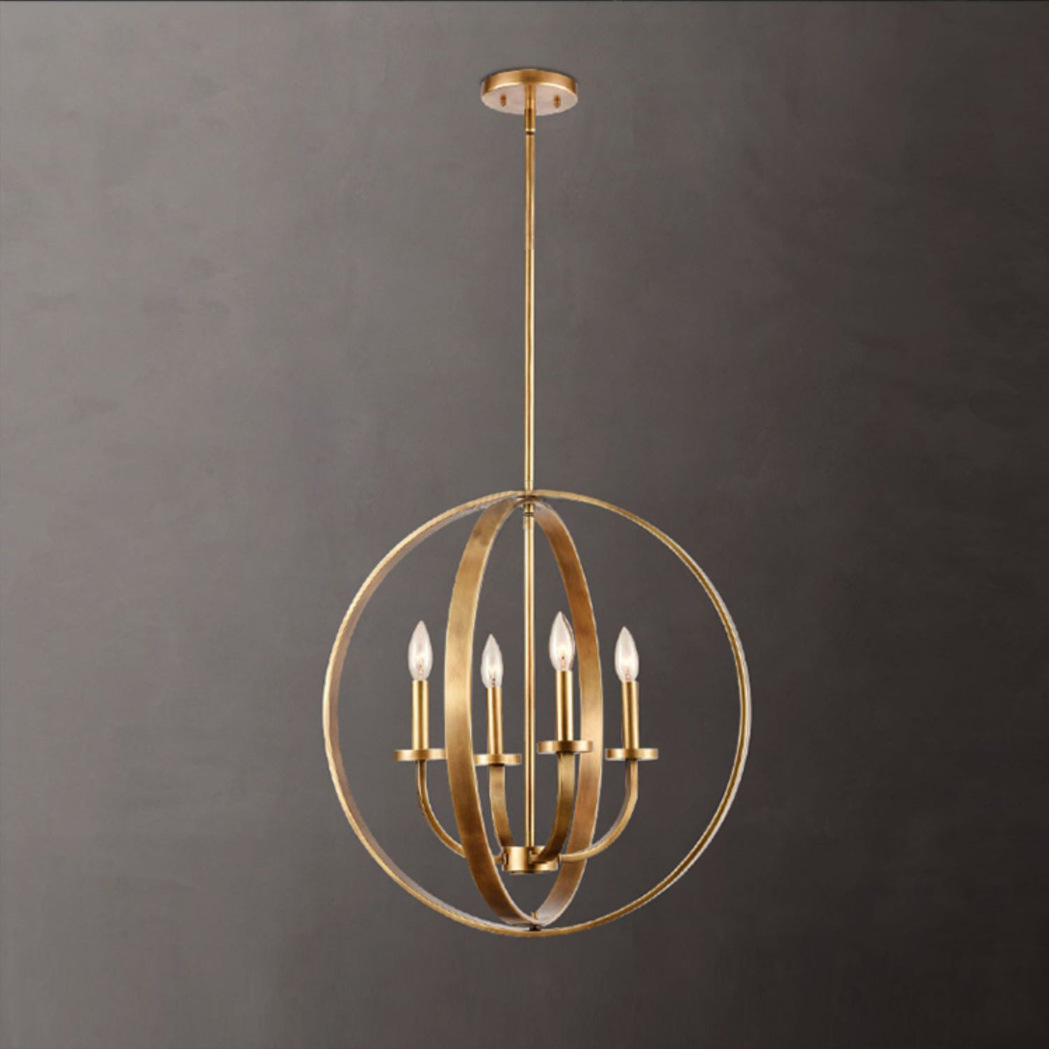 Icarila Suspension Métal Laiton Industriel Vintage Salon