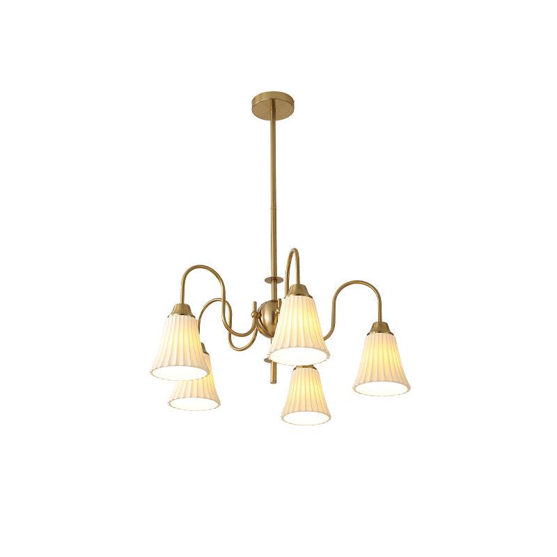 Lustra Lustre Moderne Céramique Plissée