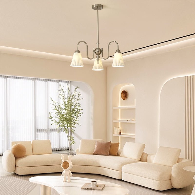 Lustra Lustre Moderne Céramique Plissée