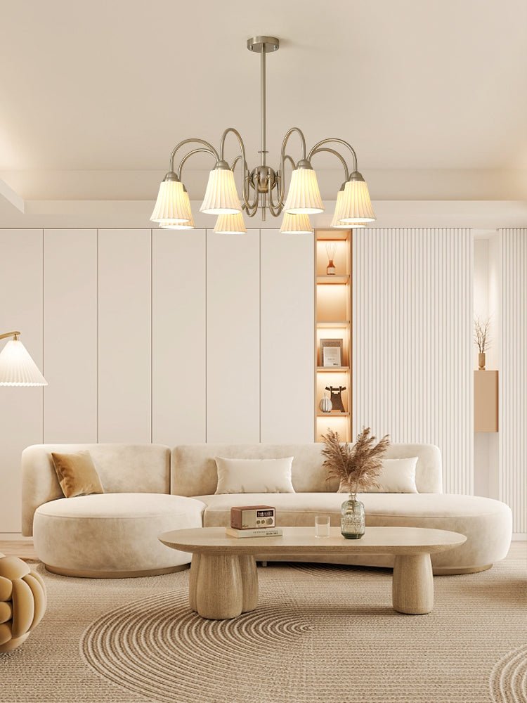 Lustra Lustre Moderne Céramique Plissée