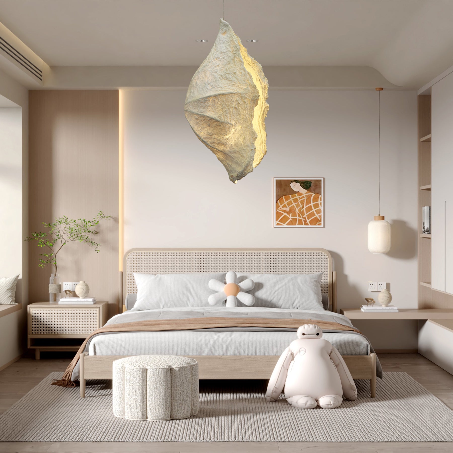 Altalis Artisanal Pulpe Papier Suspension Lumière