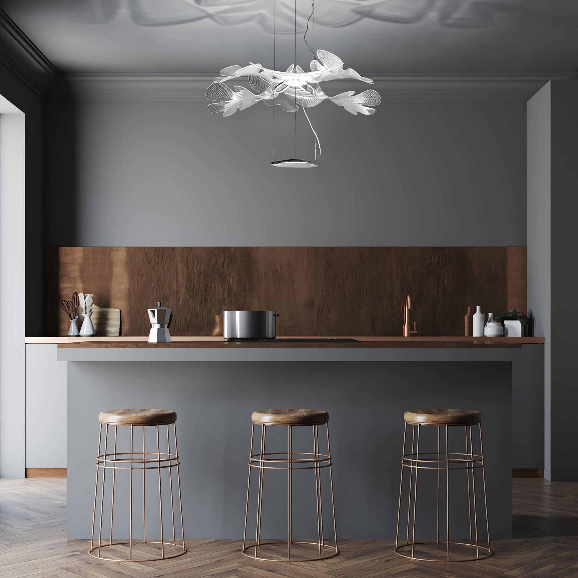 Etoile Suspension Ondulée LED Organique