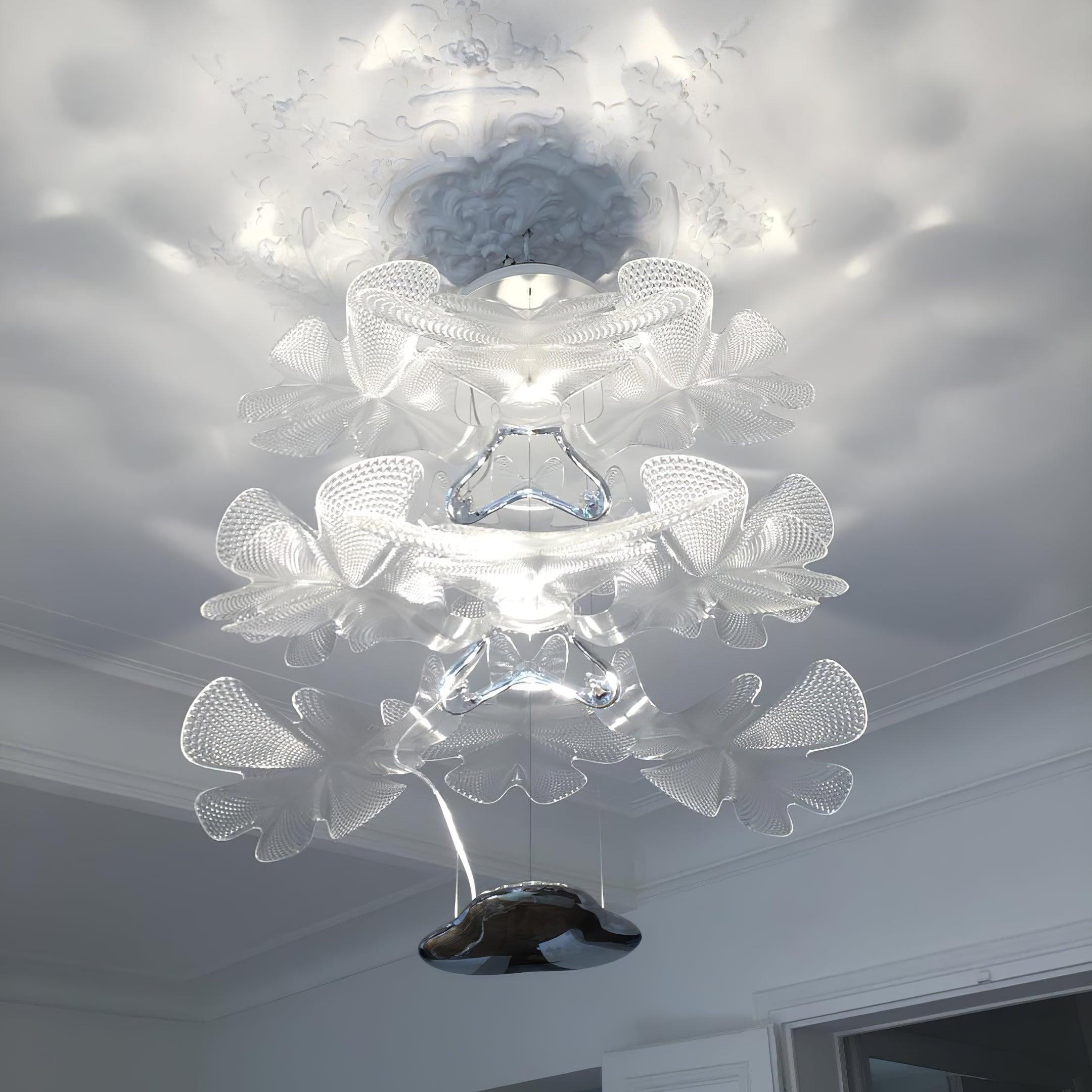 Etoile Suspension Ondulée LED Organique