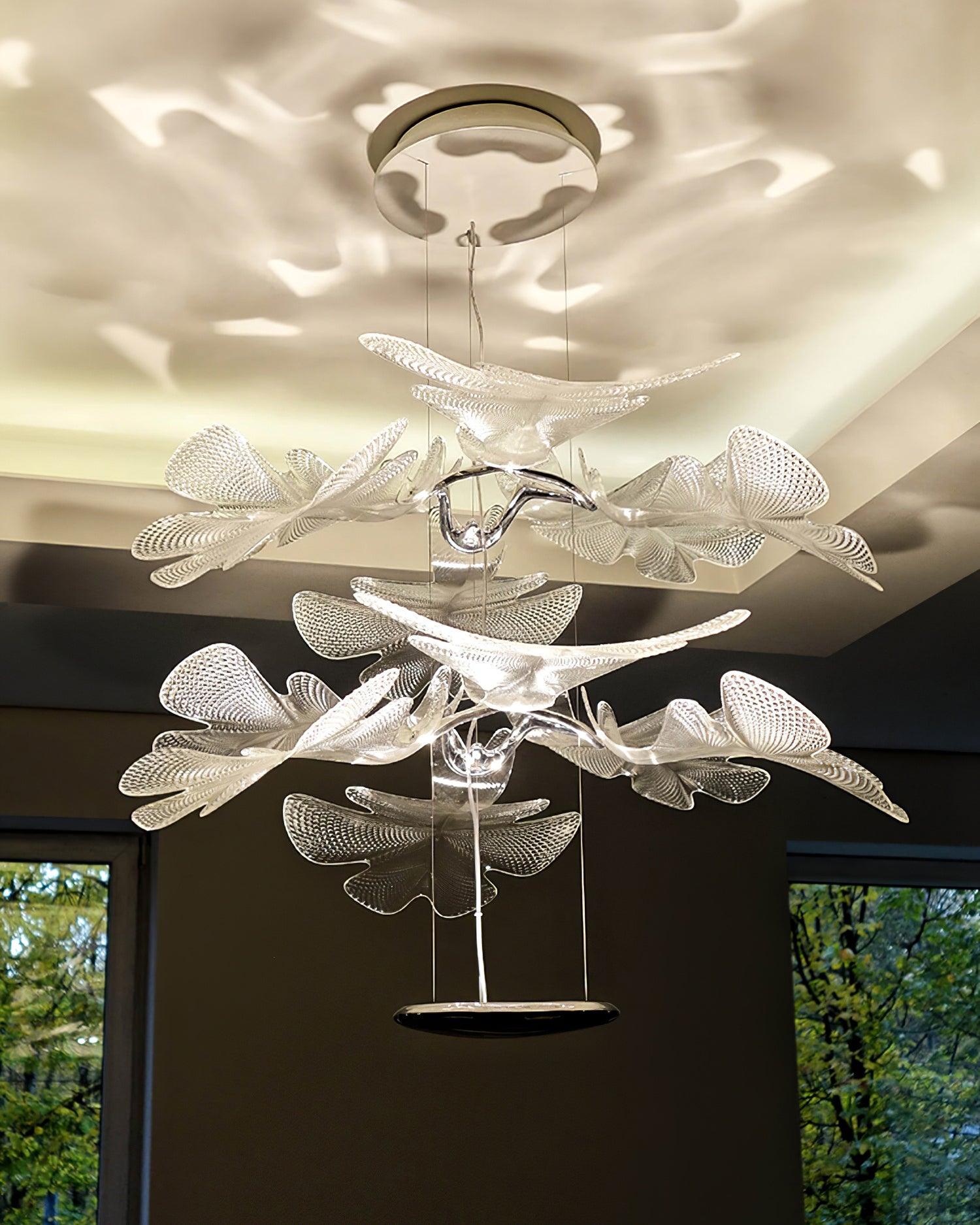 Etoile Suspension Ondulée LED Organique