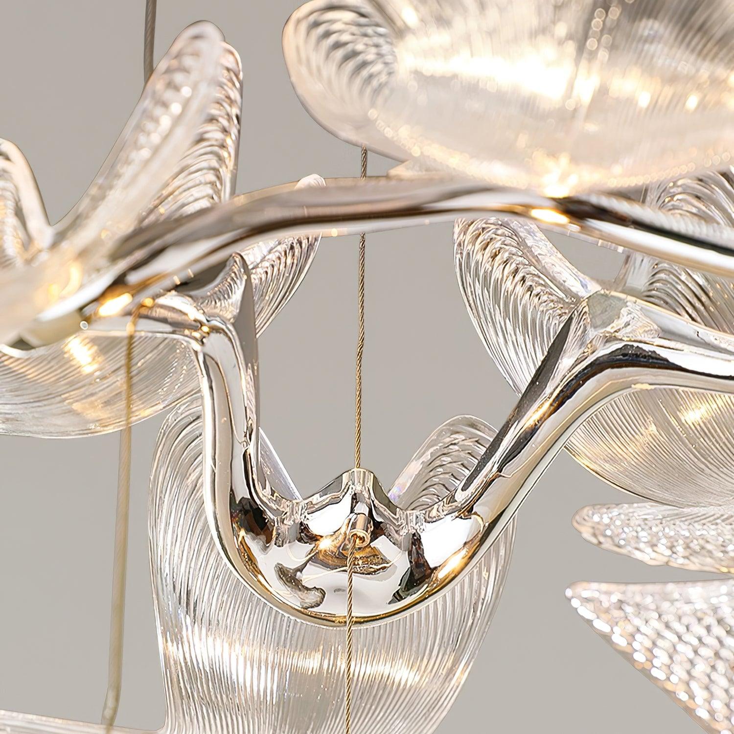 Etoile Suspension Ondulée LED Organique