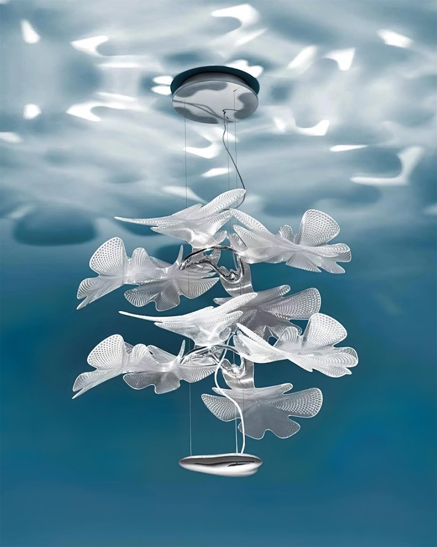 Etoile Suspension Ondulée LED Organique