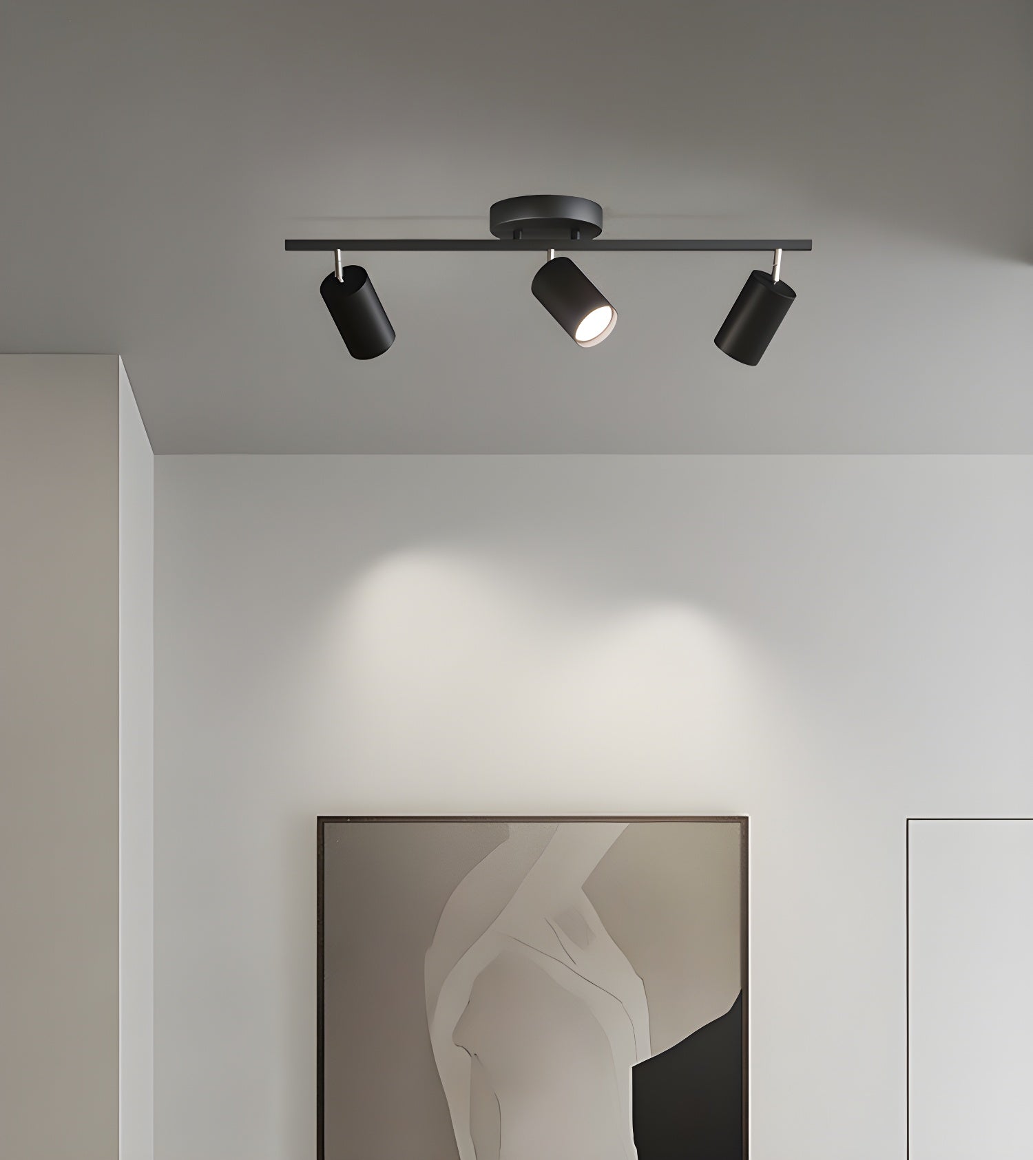 Quadra Plafonnier Contemporain en Aluminium