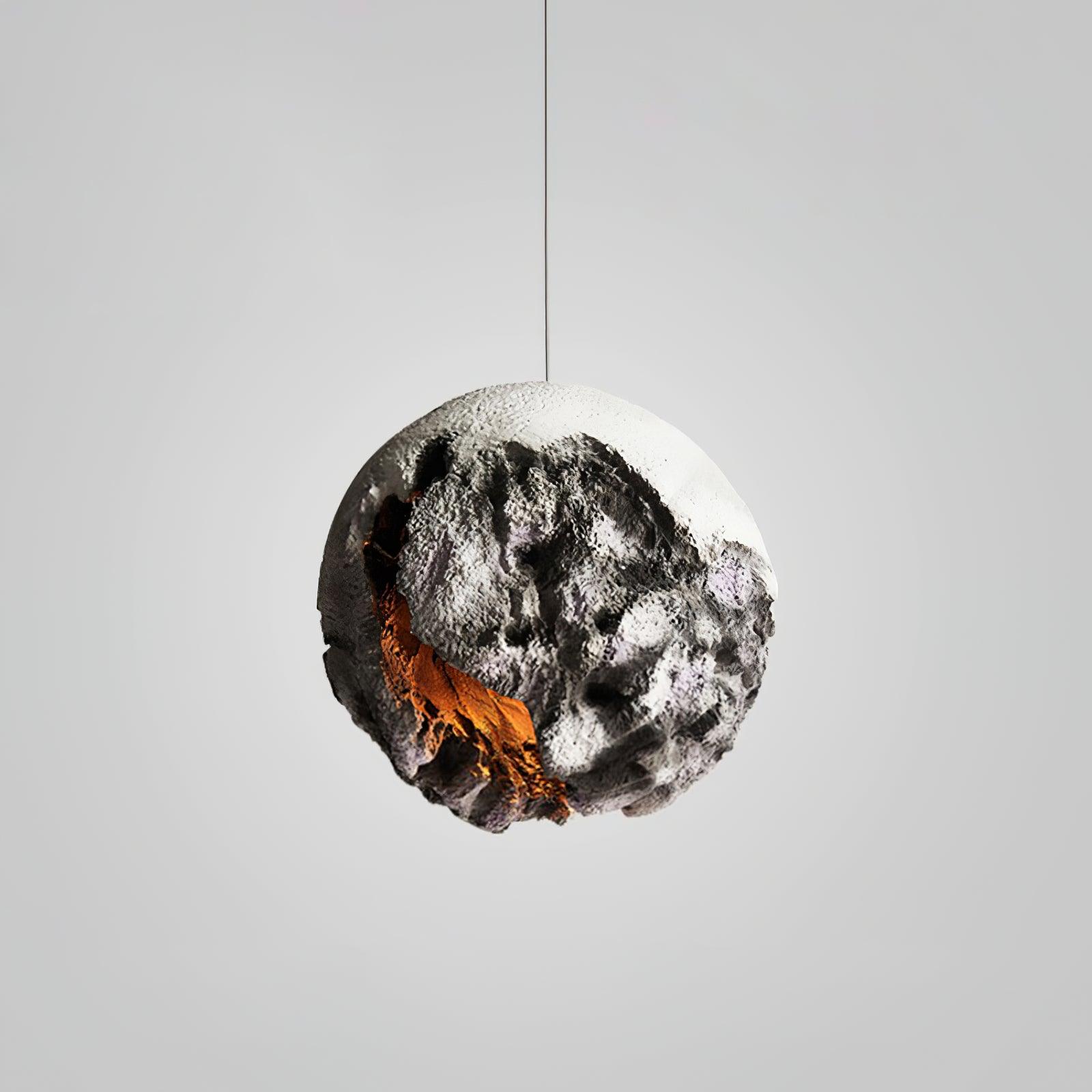 Ilphaara Lampe Suspendue en Plastique Planète Irrégulière