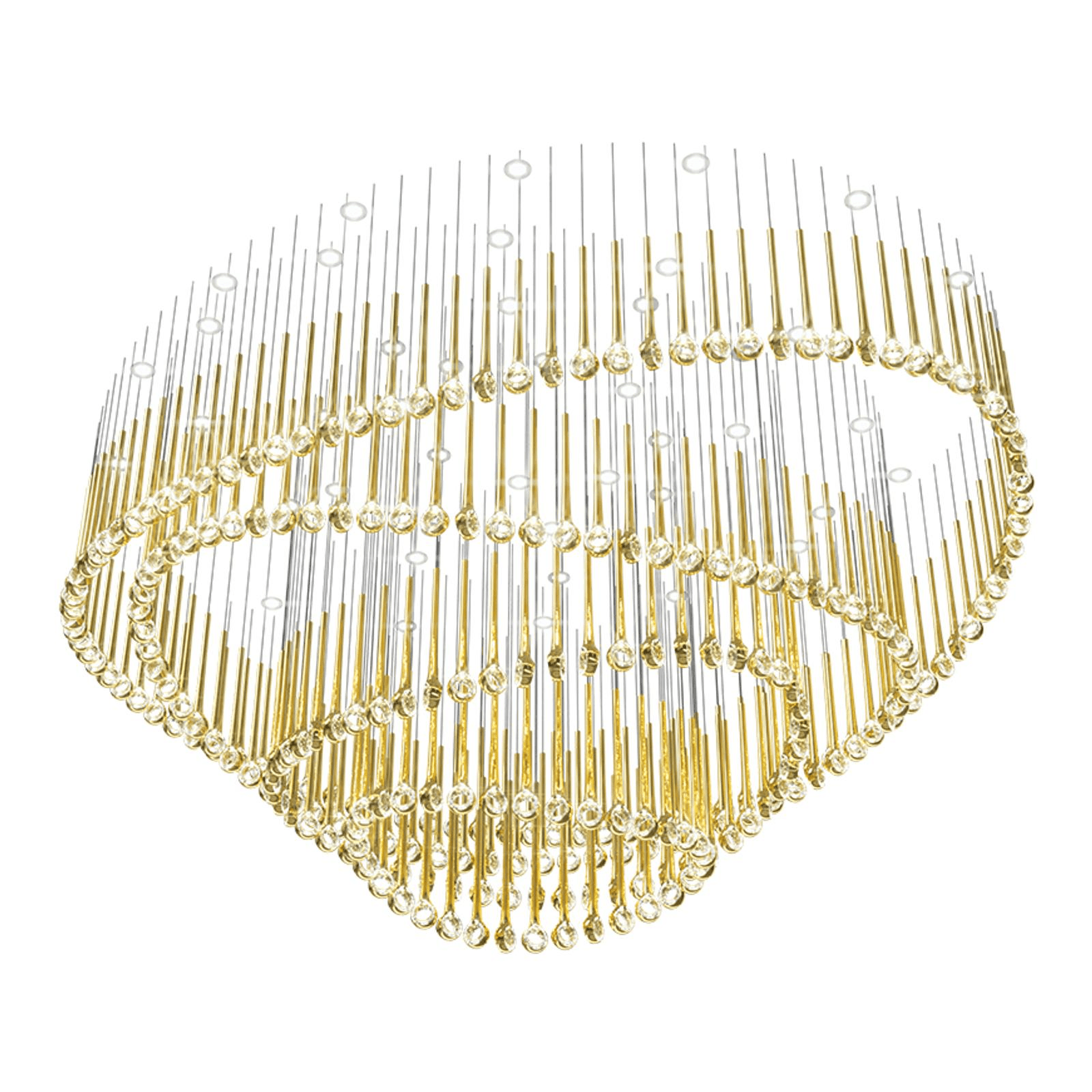 Cicarir Lustre en Verre Dégradé Doré
