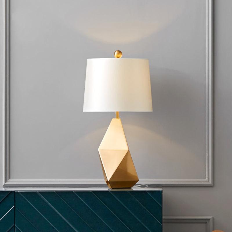 Vosilis Lampe de Table en Tissu Facetté Moderne