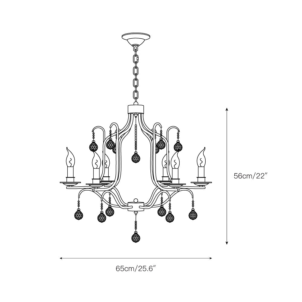 Ulliria Lustre Laiton Cristal Luxe Postmoderne Salon