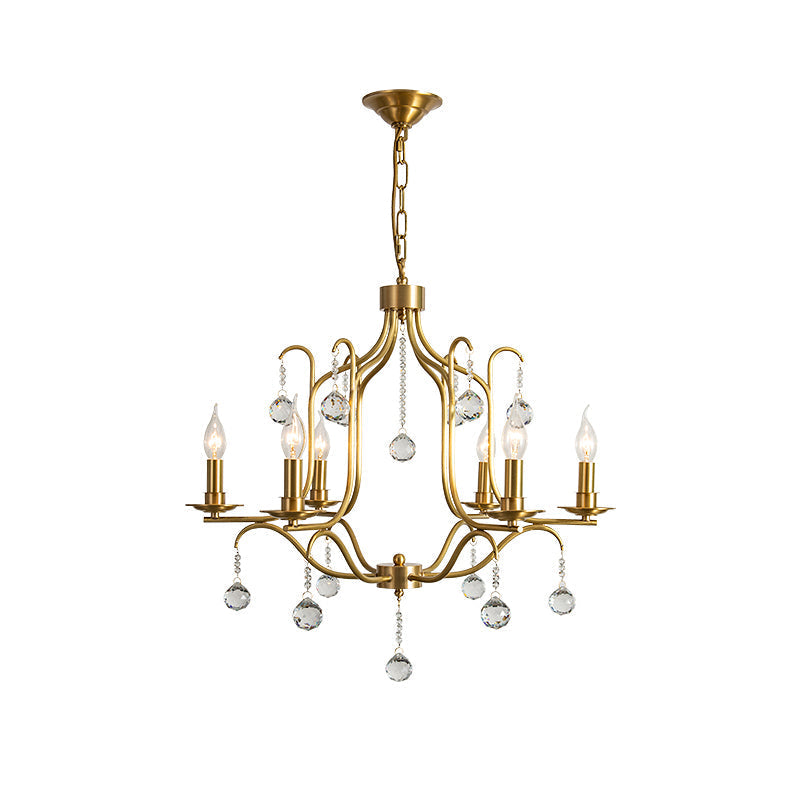 Ulliria Lustre Laiton Cristal Luxe Postmoderne Salon