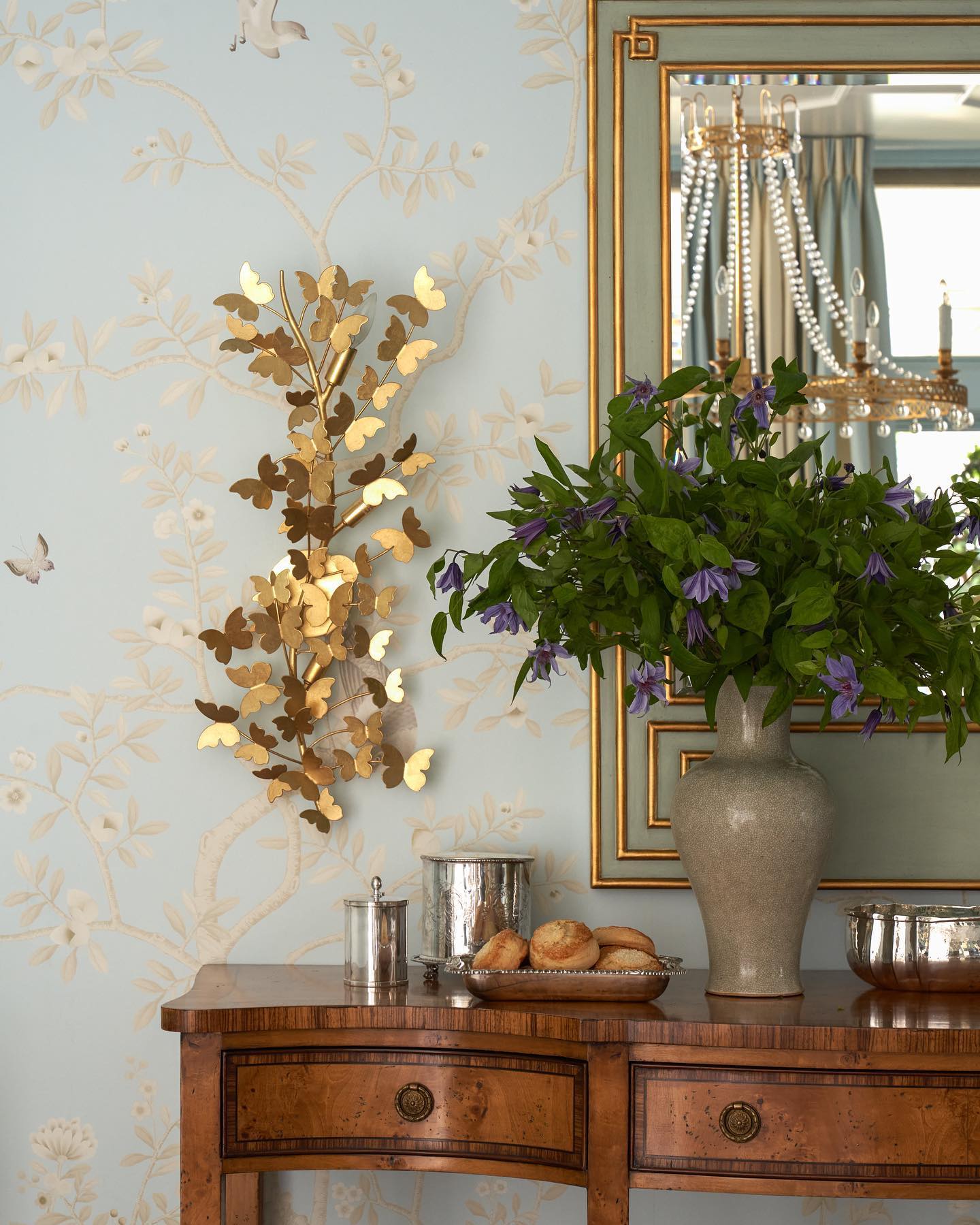 Glyne Applique Murale Branches Papillon