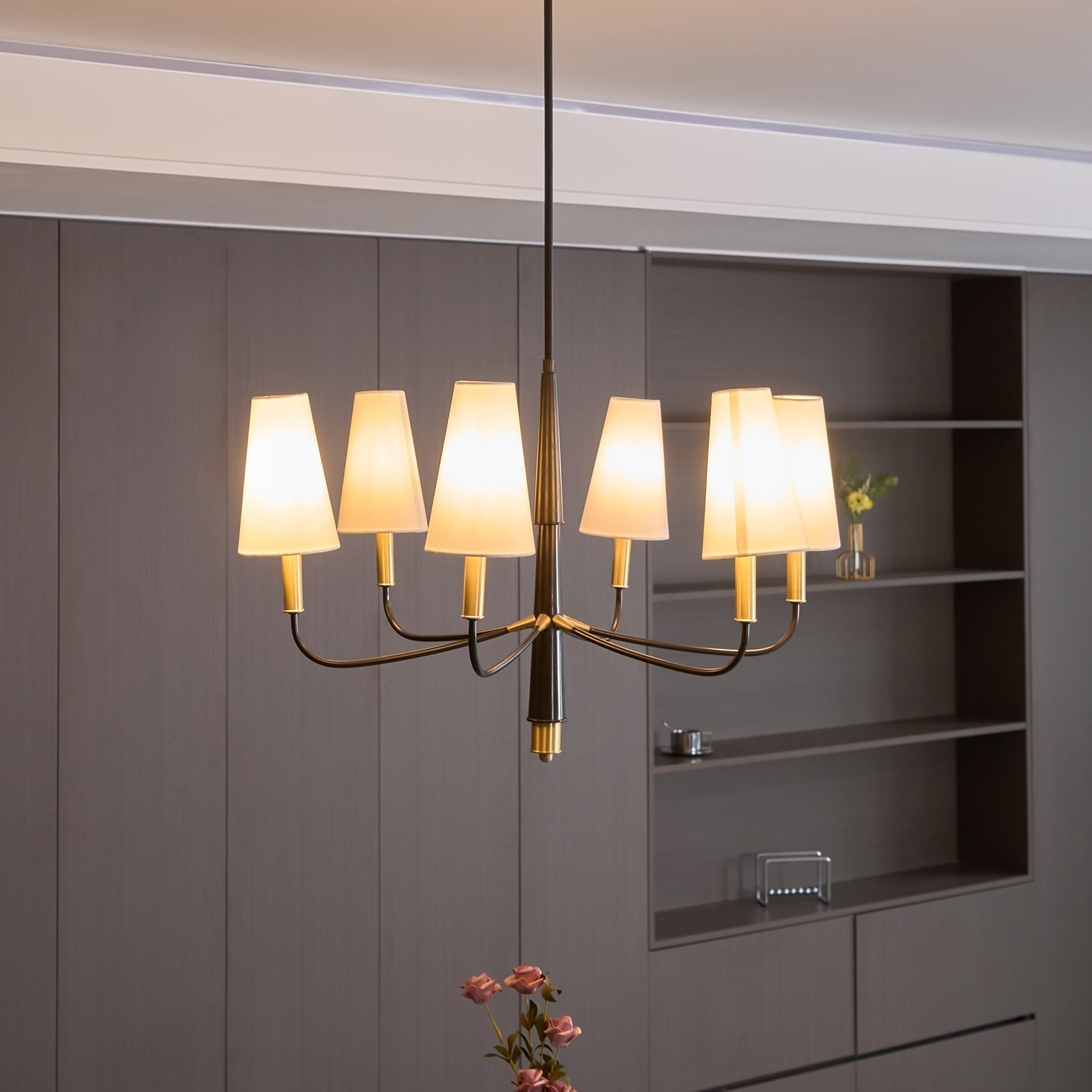 Lyshae Lustre Laiton Tissu Industriel Vintage Salon