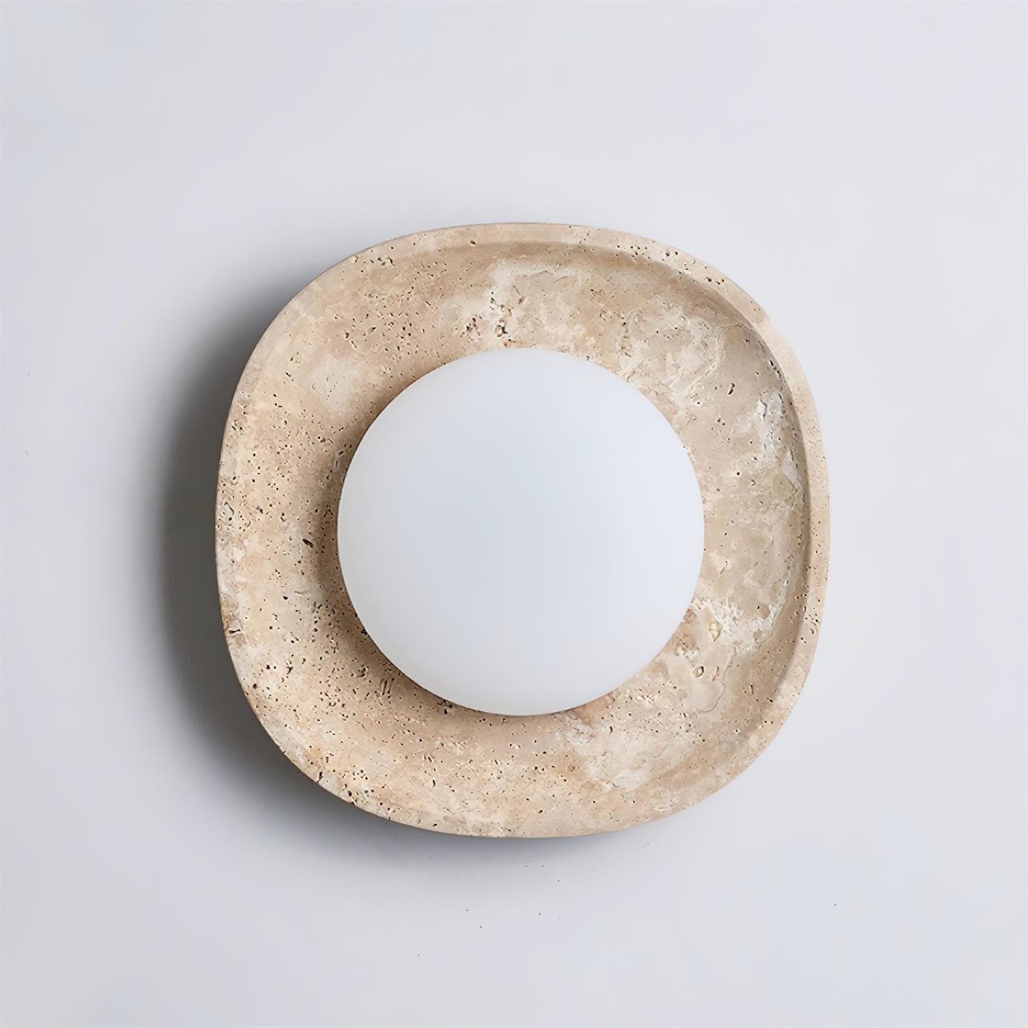 Ritta Applique Murale Travertin Globe