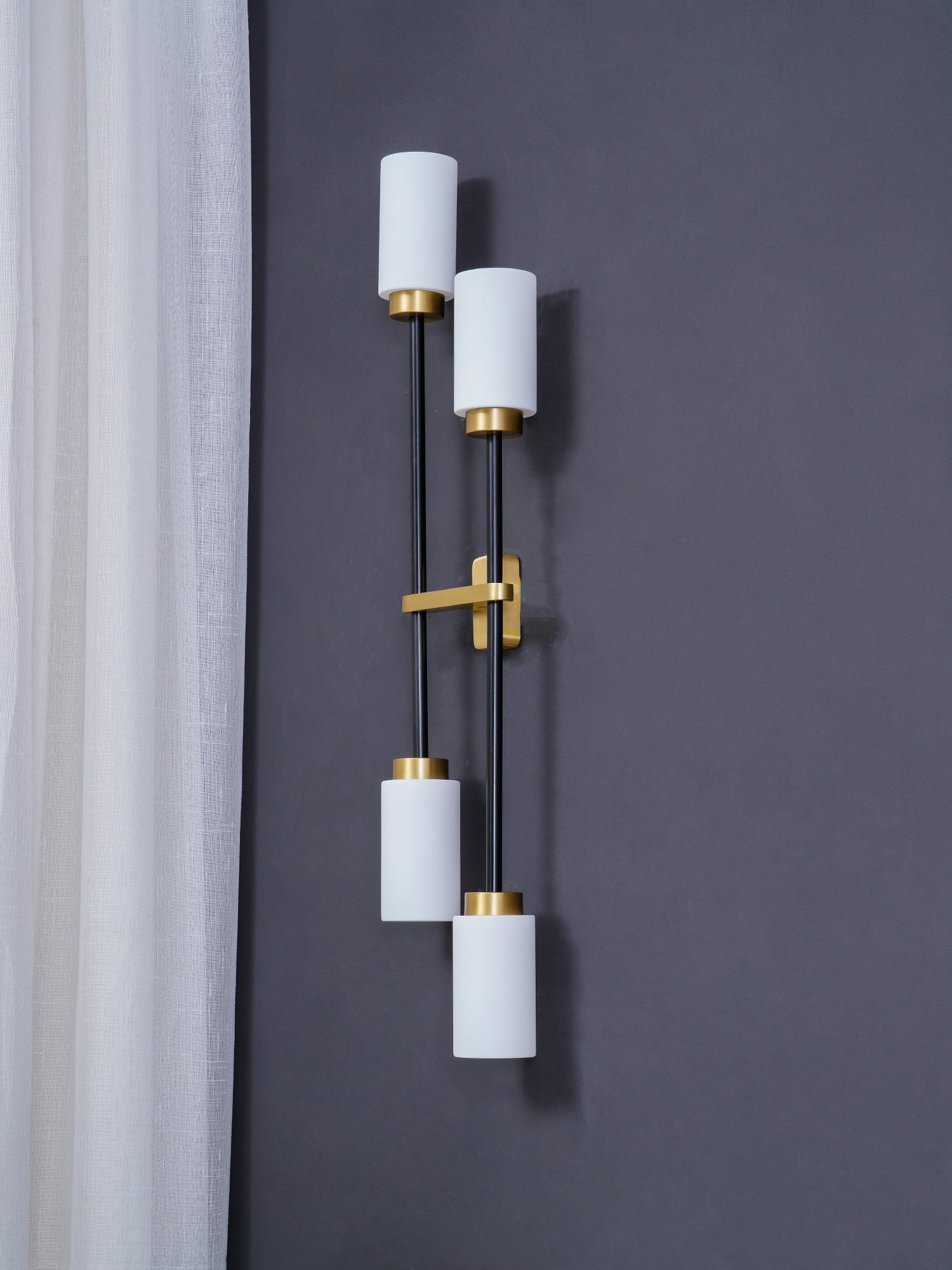 Lustra Applique Murale En Verre Cylindrique Linéaire