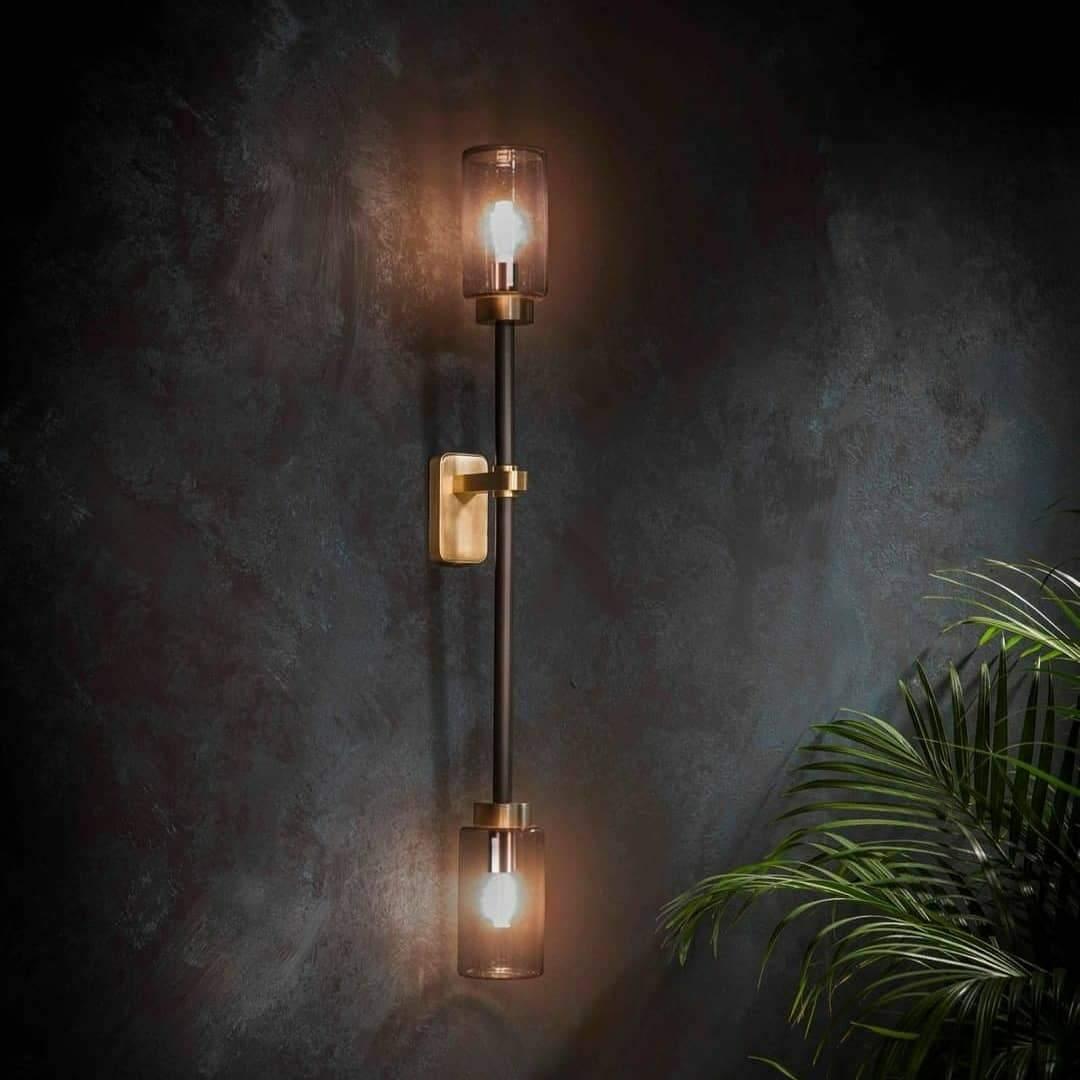 Lustra Applique Murale En Verre Cylindrique Linéaire