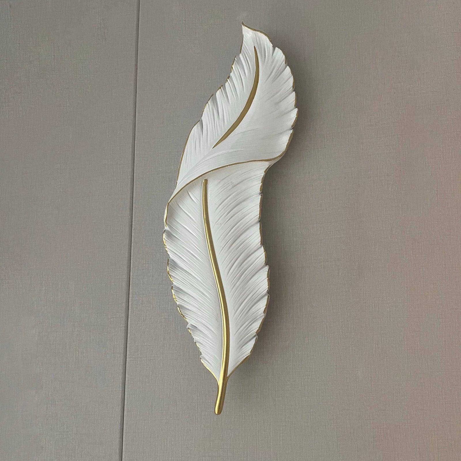 Cumare Applique Murale en Résine Plume Créativité Individuelle