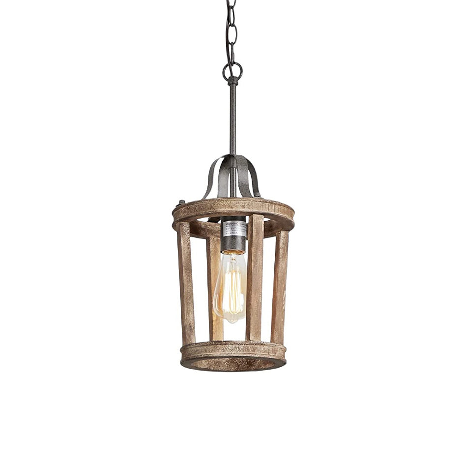Veraeen Suspension Métal Bois Industriel Vintage Salon