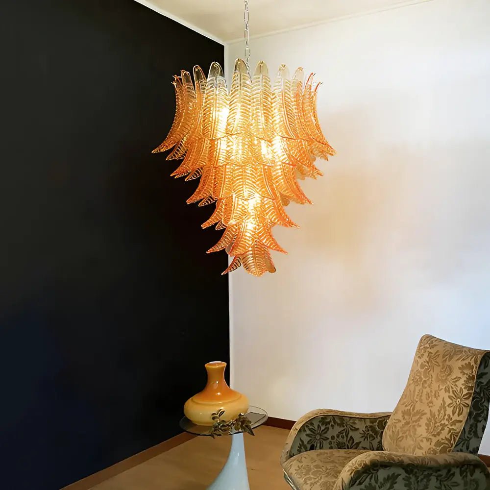 Ersoran Lustre Métal Verre Luxe Postmoderne