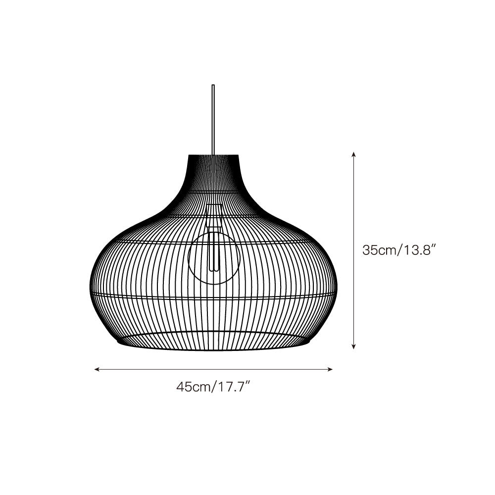 Elsilira Suspension Rotin Élégance Naturelle