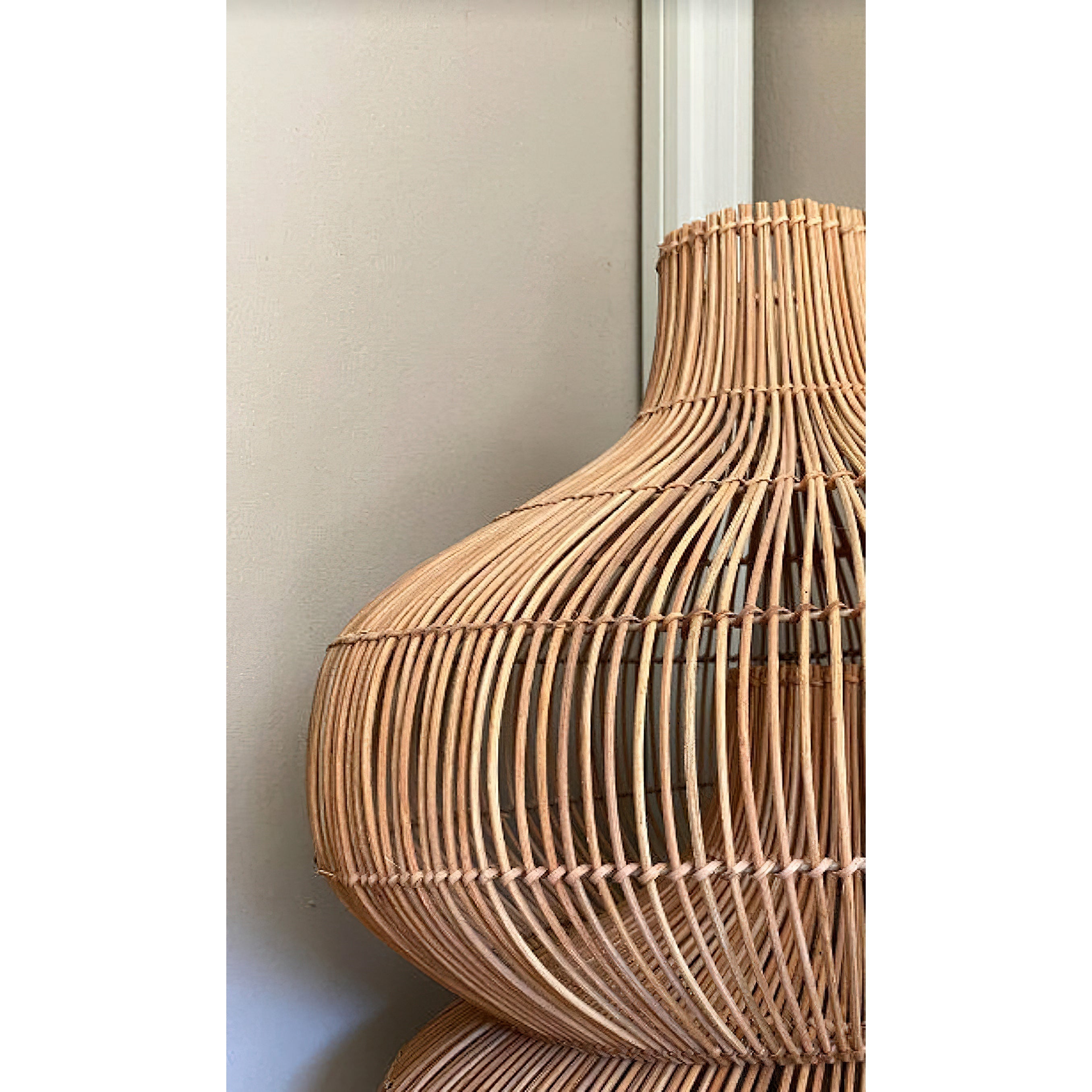 Elsilira Suspension Rotin Élégance Naturelle