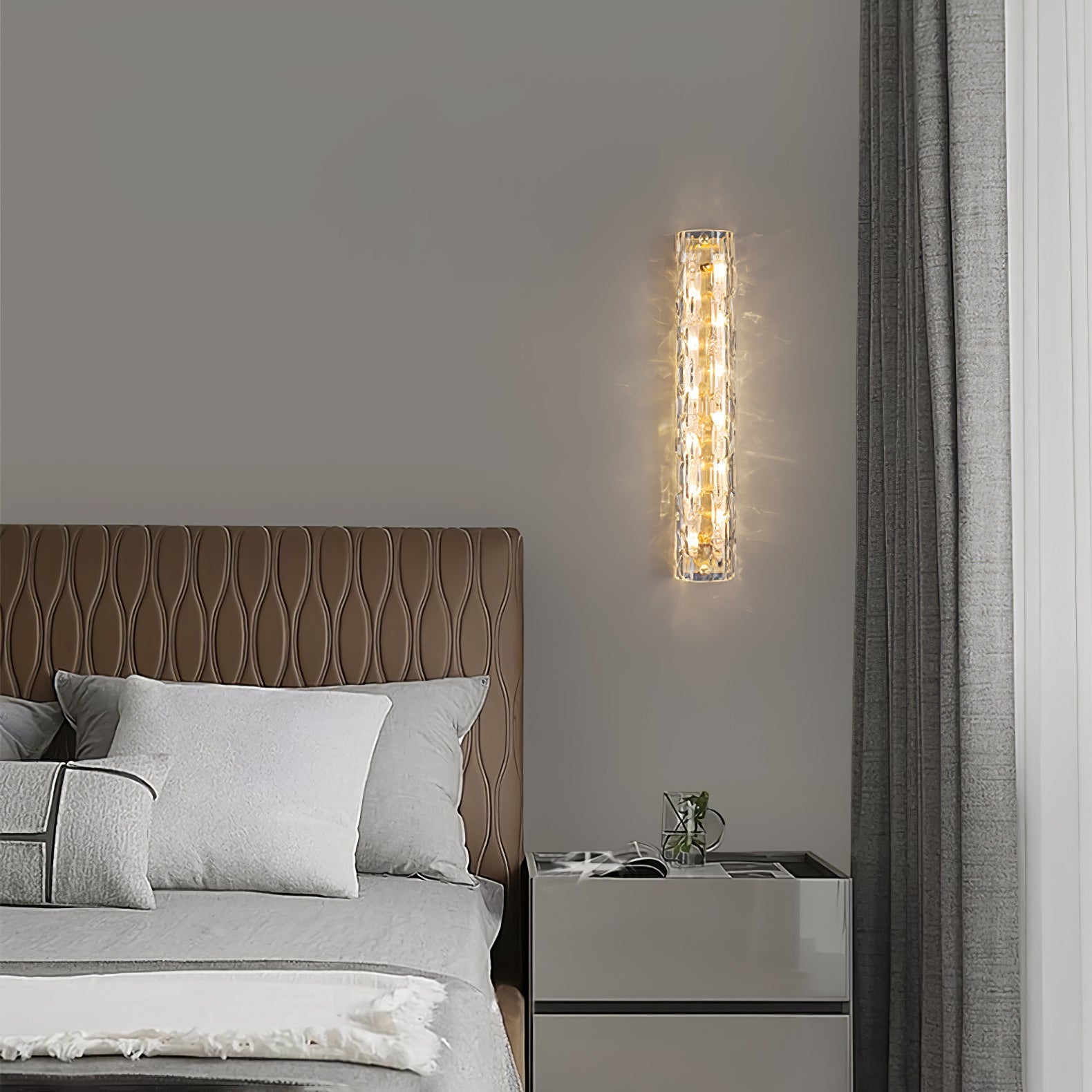 Lumix Lampe Murale en Laiton et Verre Glam