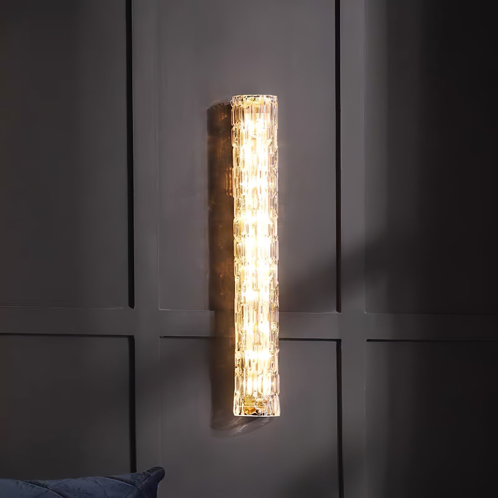 Lumix Lampe Murale en Laiton et Verre Glam