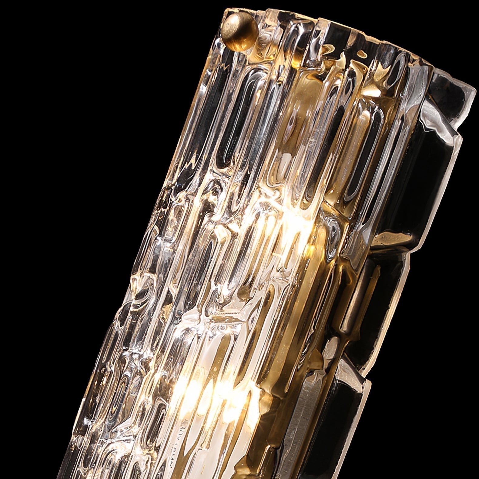Lumix Lampe Murale en Laiton et Verre Glam