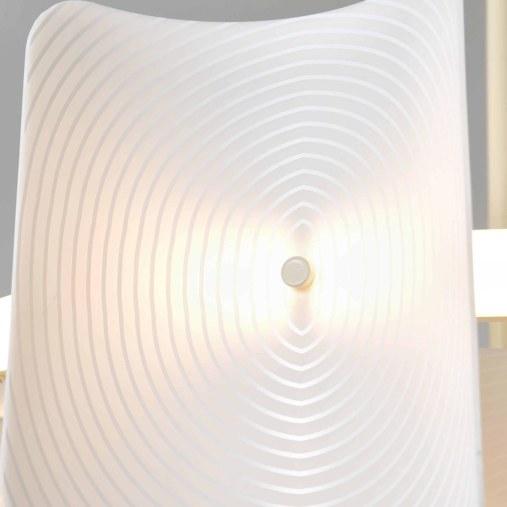 Fingerprint Lustre Panneau Acrylique Concentrique
