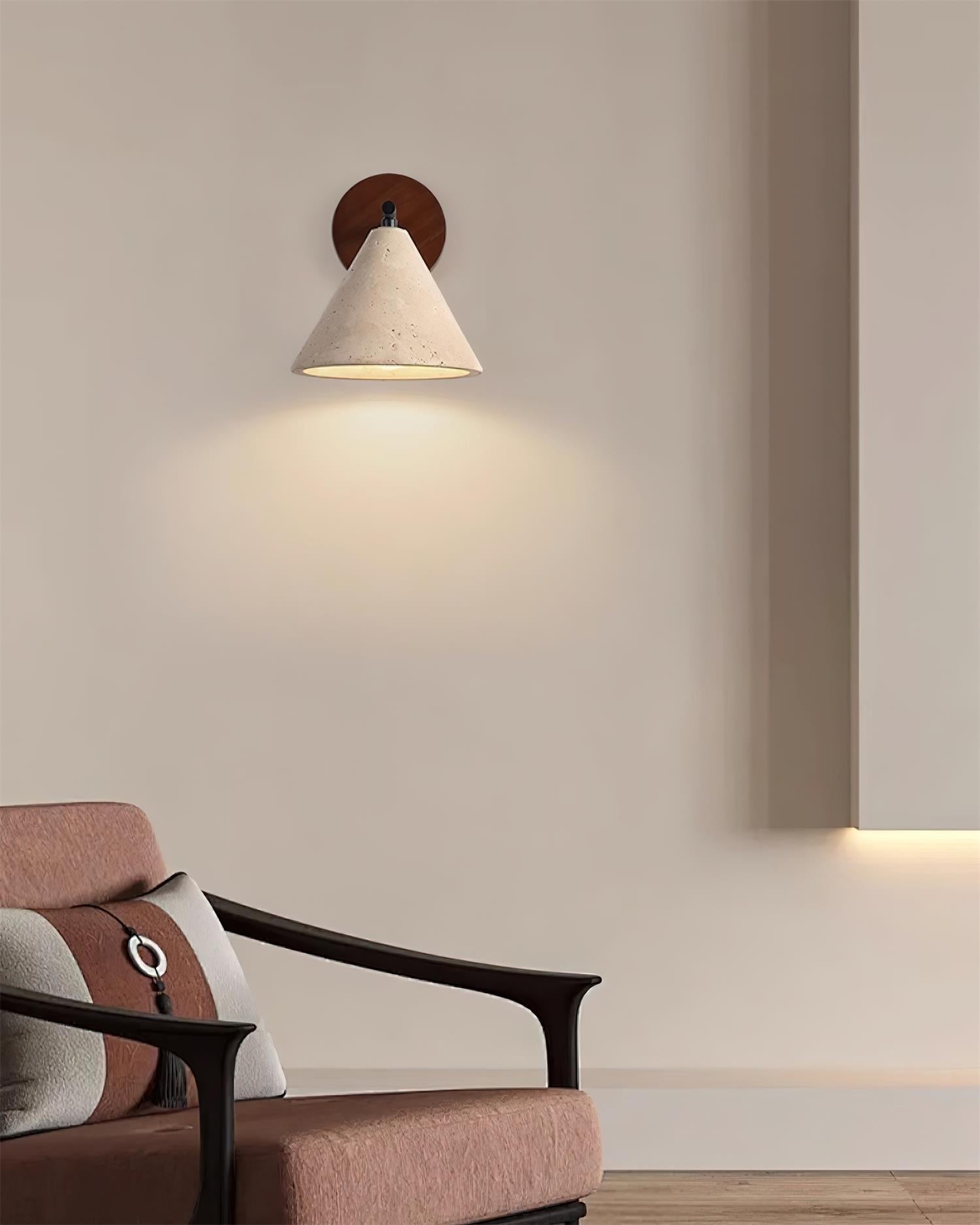 Tavero Applique Murale Moderne Bois Cone