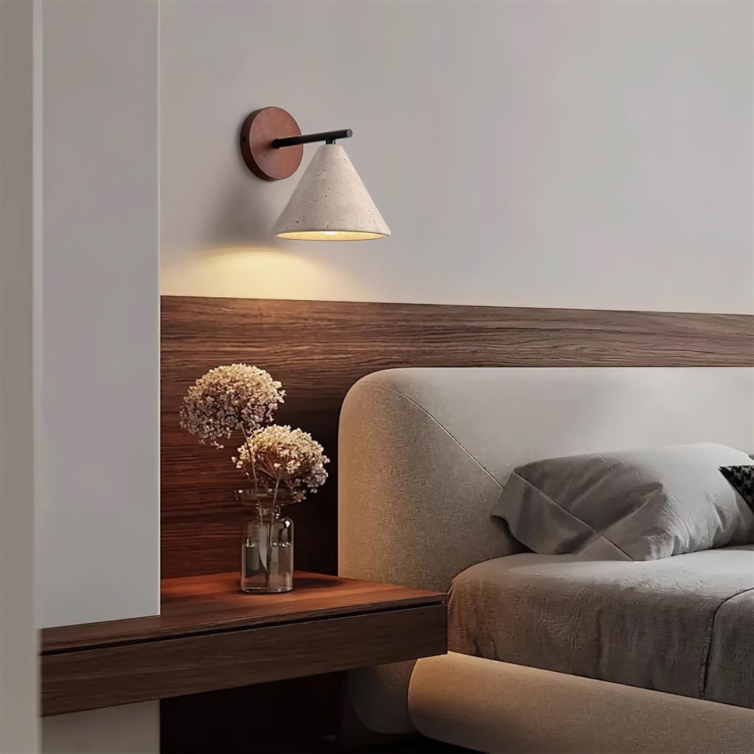 Tavero Applique Murale Moderne Bois Cone