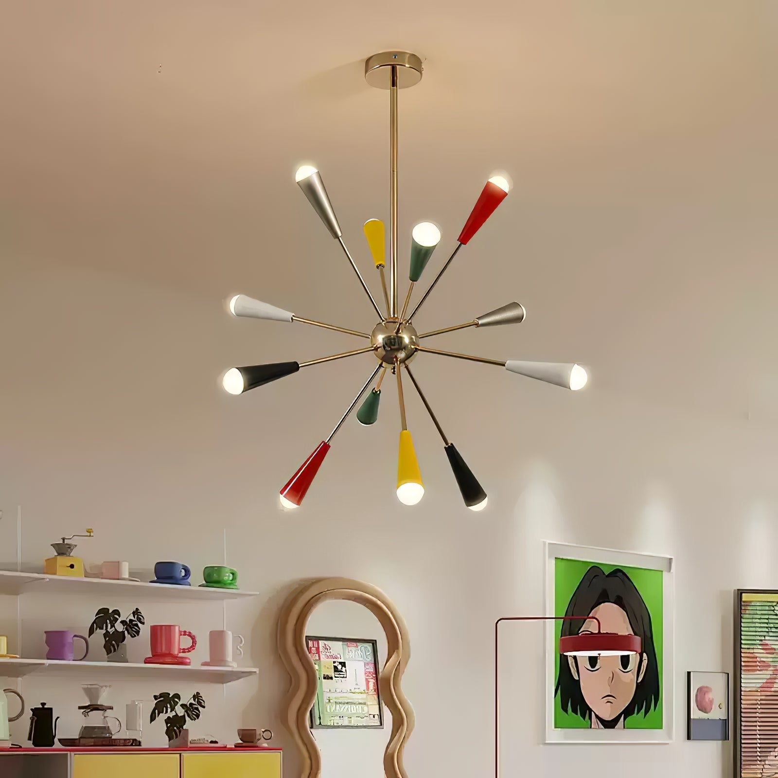 Brandon Lustre Métal Moderne